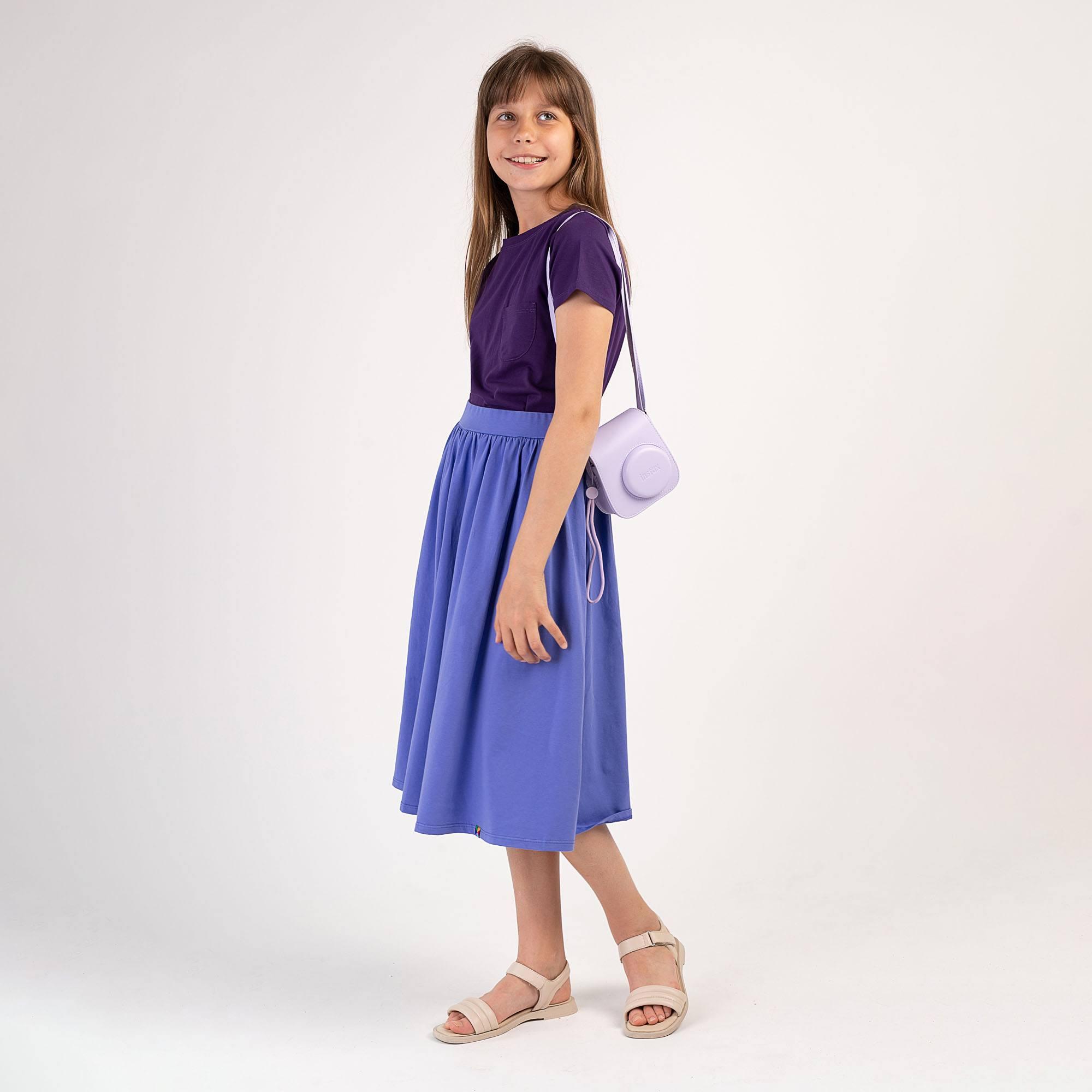 Very peri midi skirt with pockets Junior