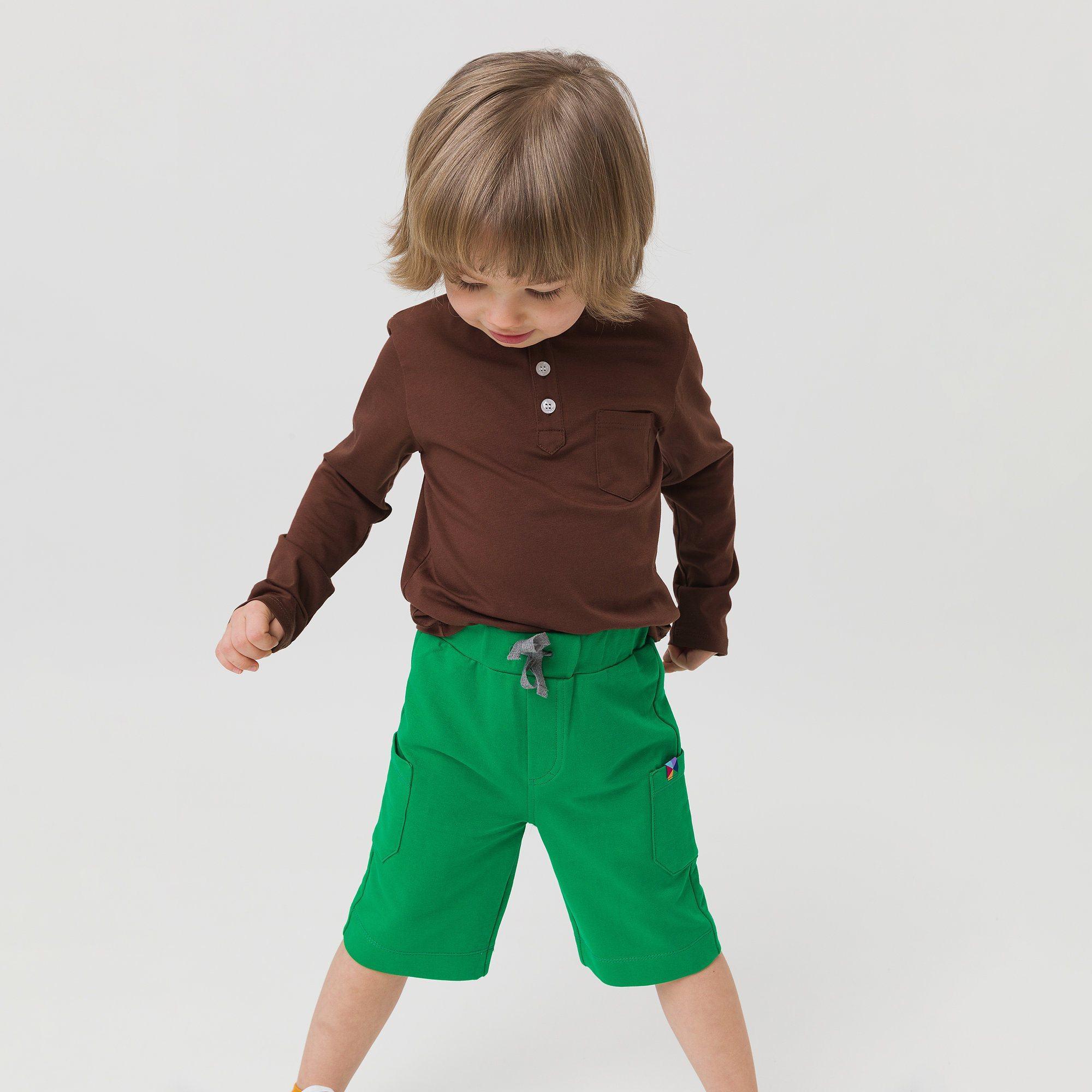 Green cargo shorts