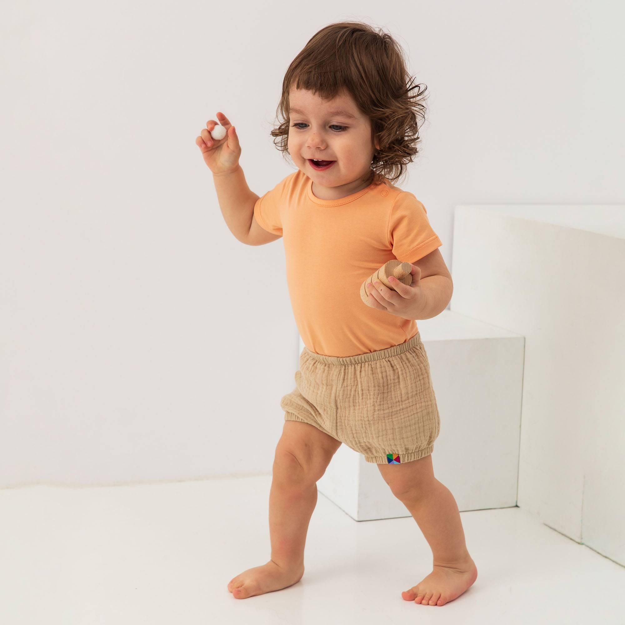 Beige muslin bloomers Baby