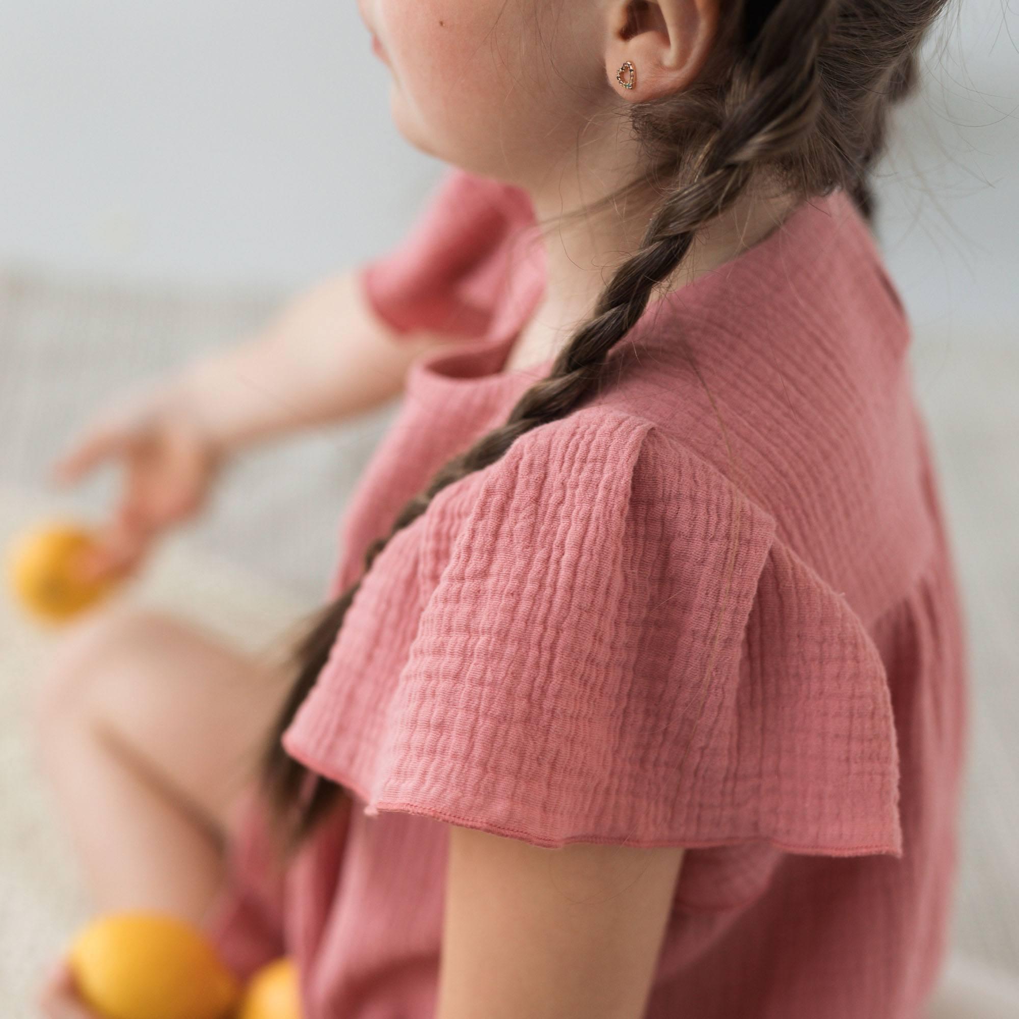 Pink muslin dress