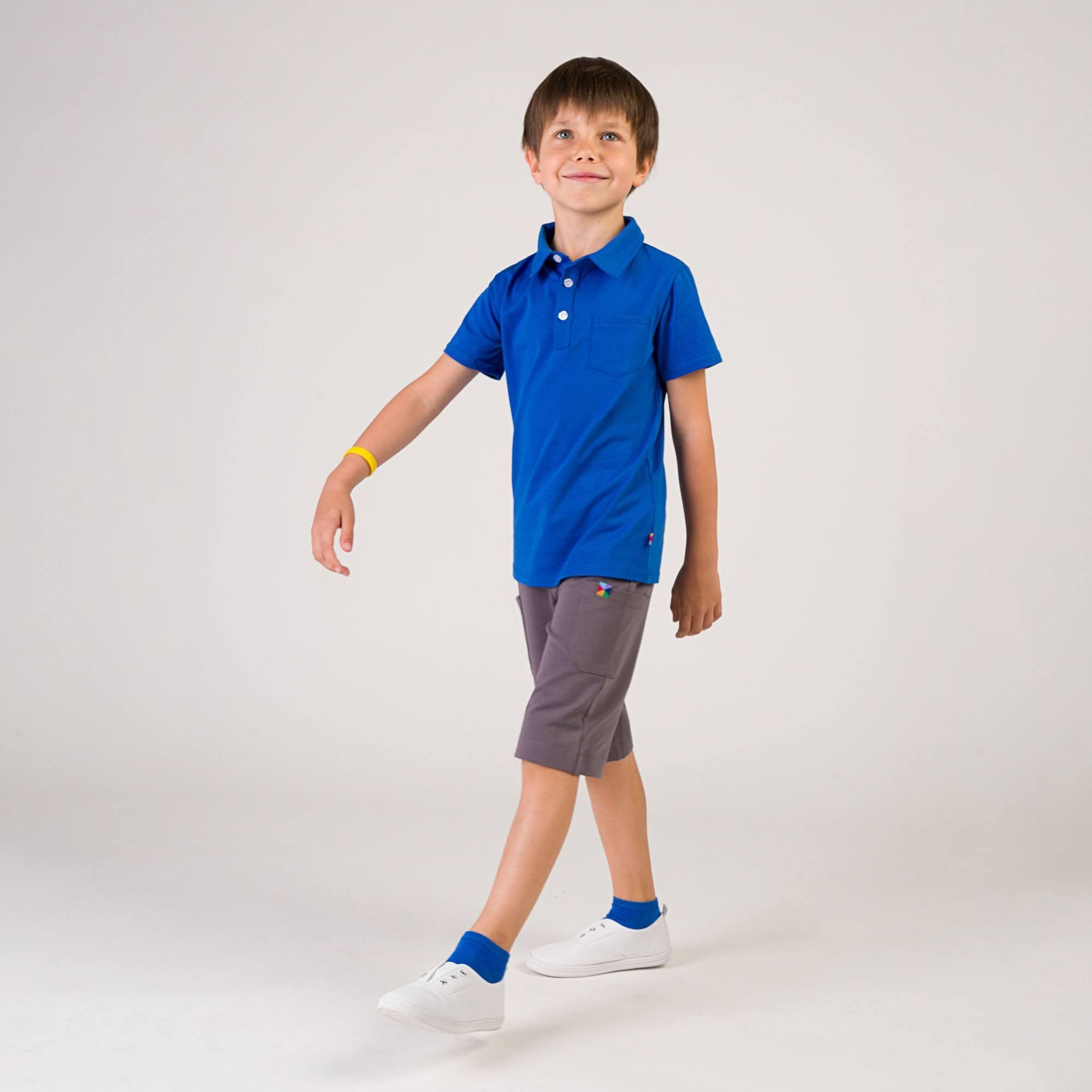 Blue polo T-shirt