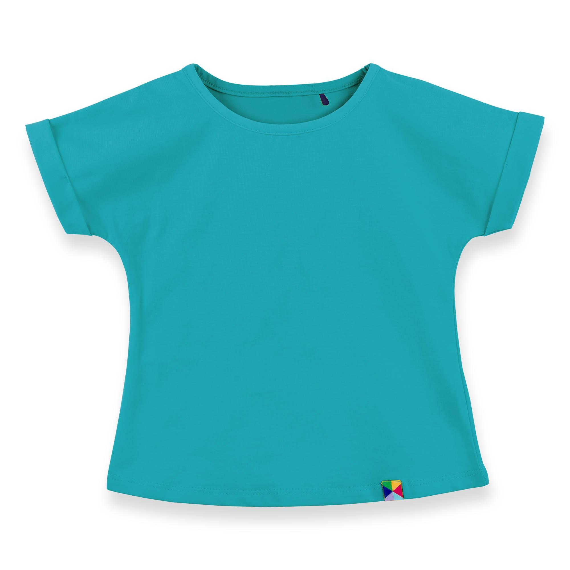 Turquoise crew neck shirt Junior