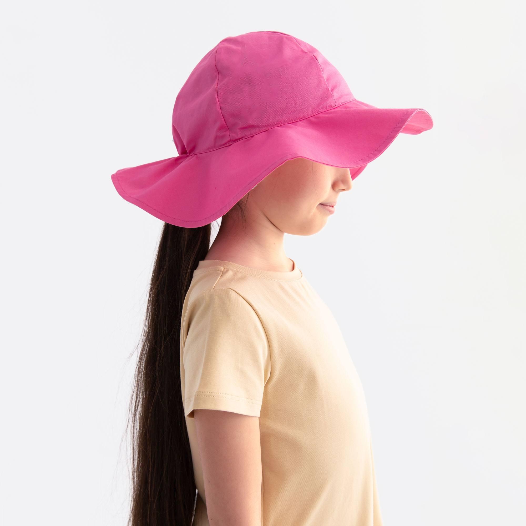 Pastel pink brimmed hat