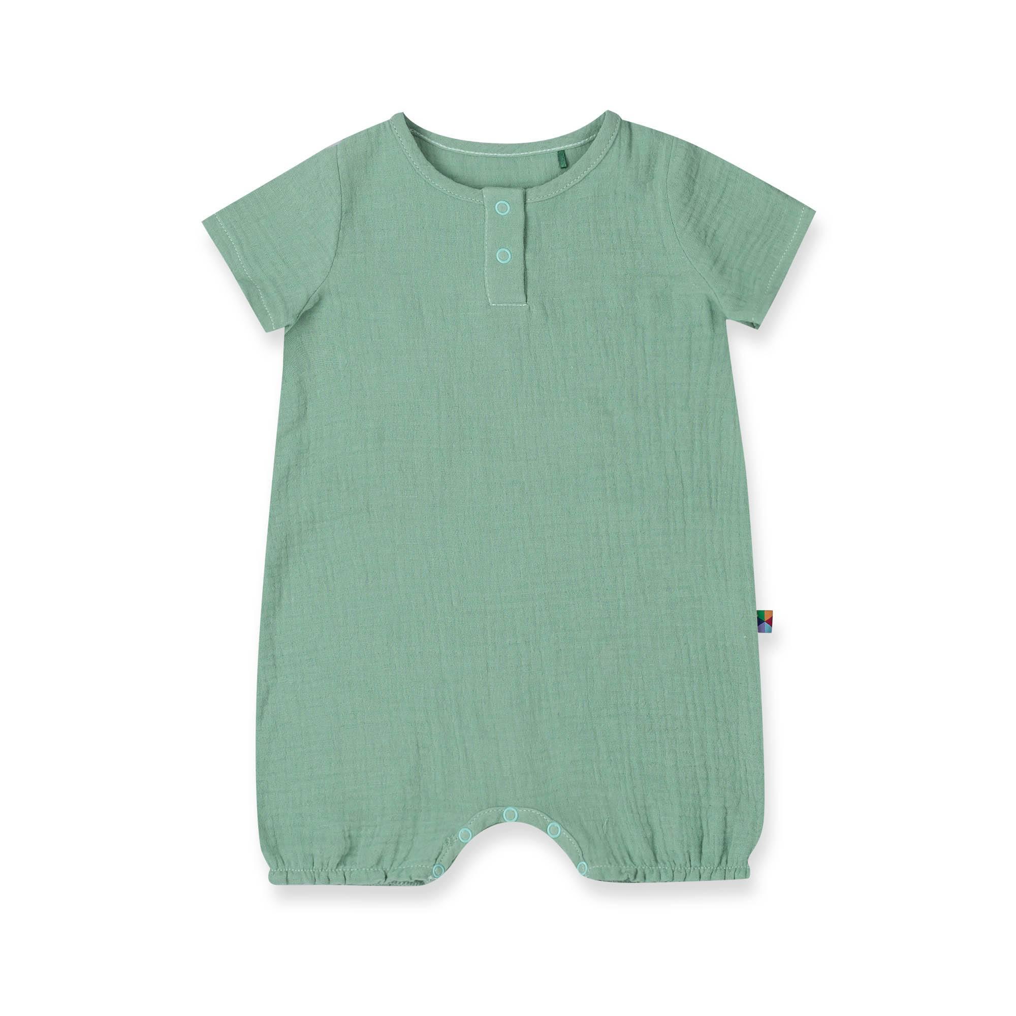 Celadon muslin romper Baby