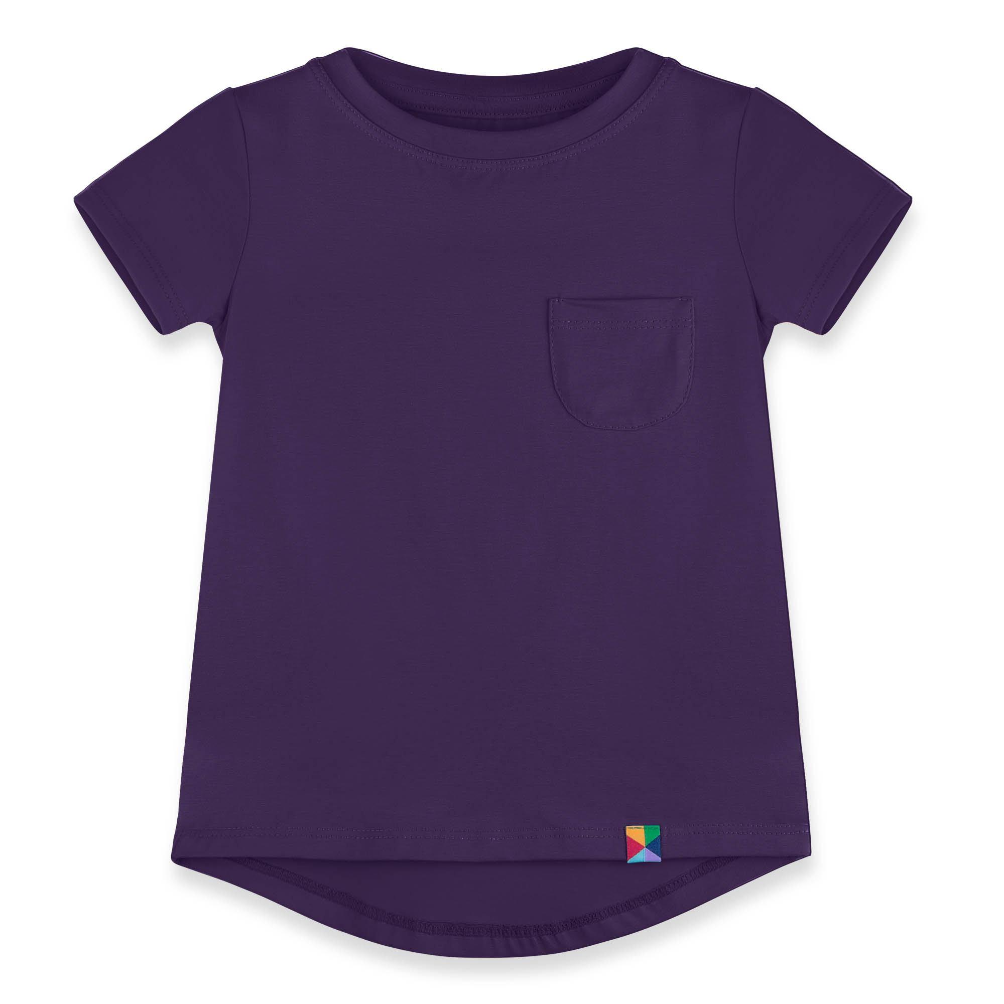 Violet T-shirt with a pocket Junior