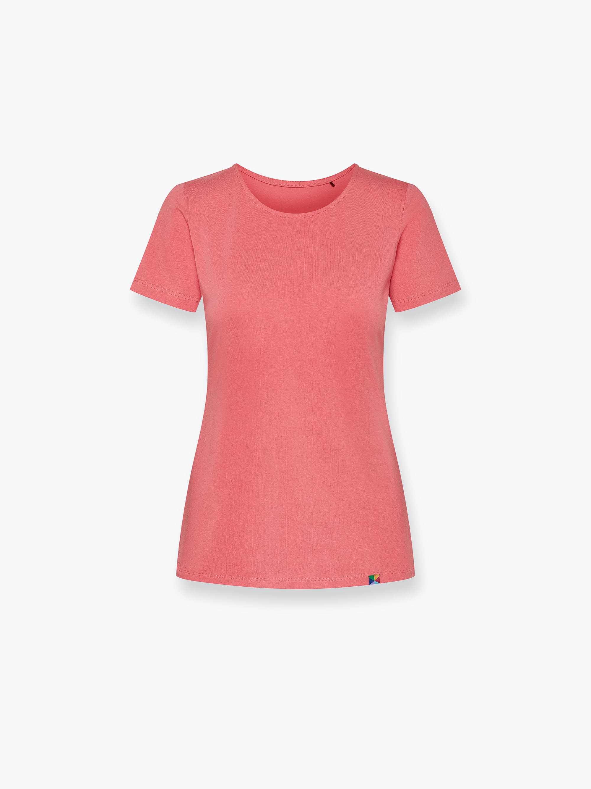 Coral crew neck shirt Women