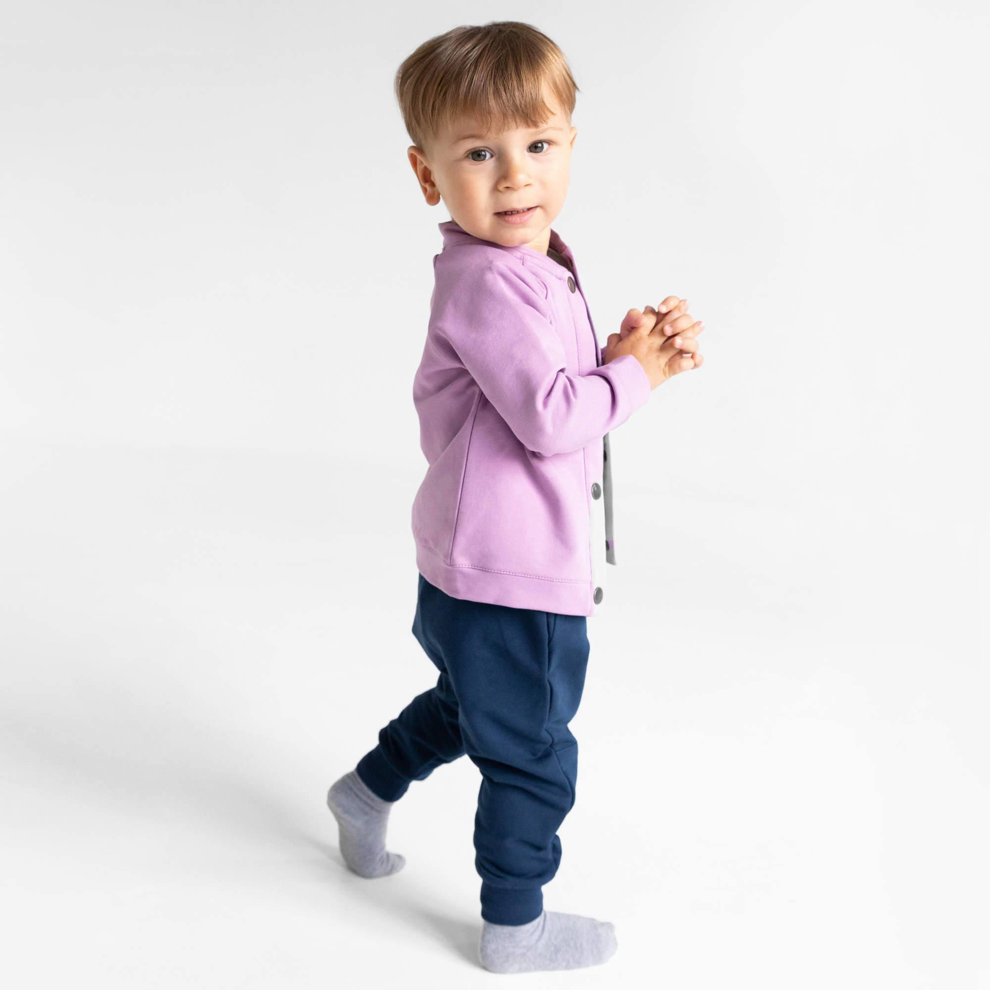 Light purple button-up bomber jacket Baby