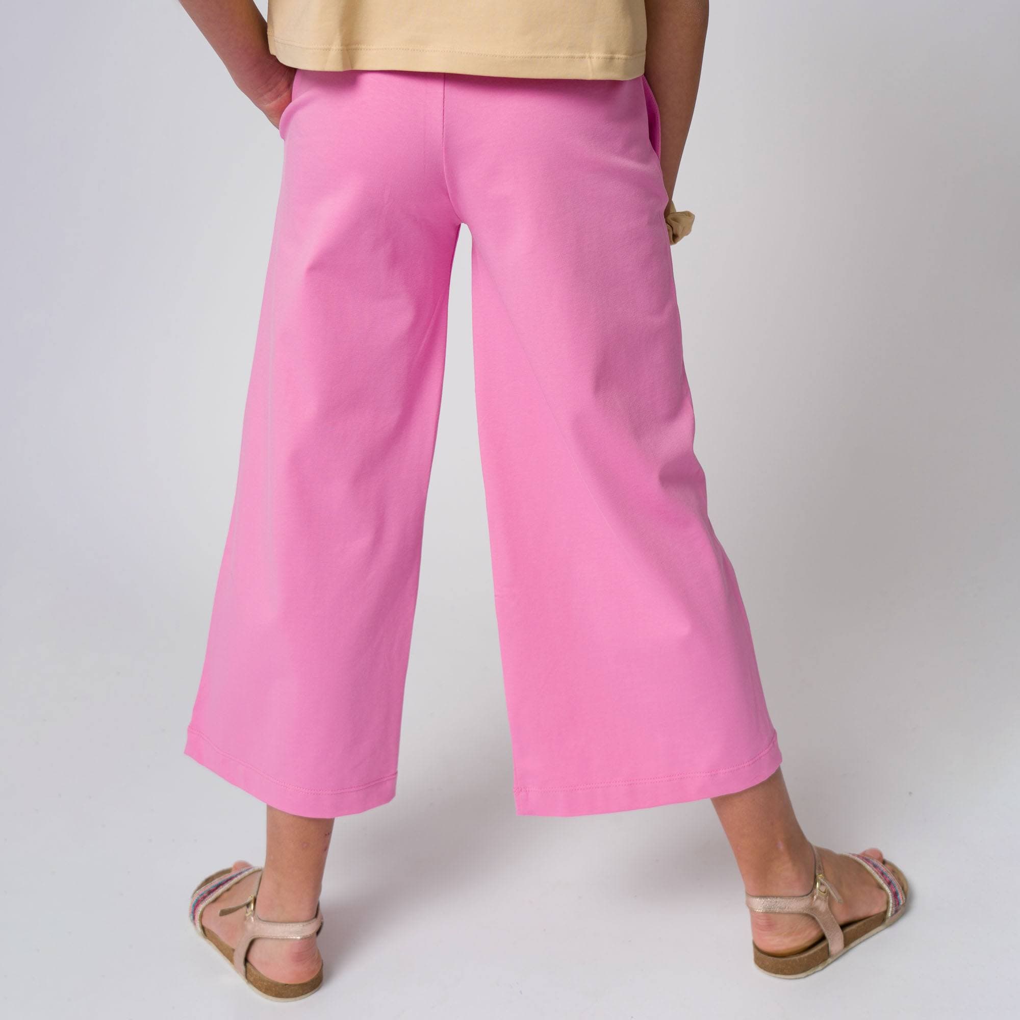 Pastel pink culotte trousers Junior