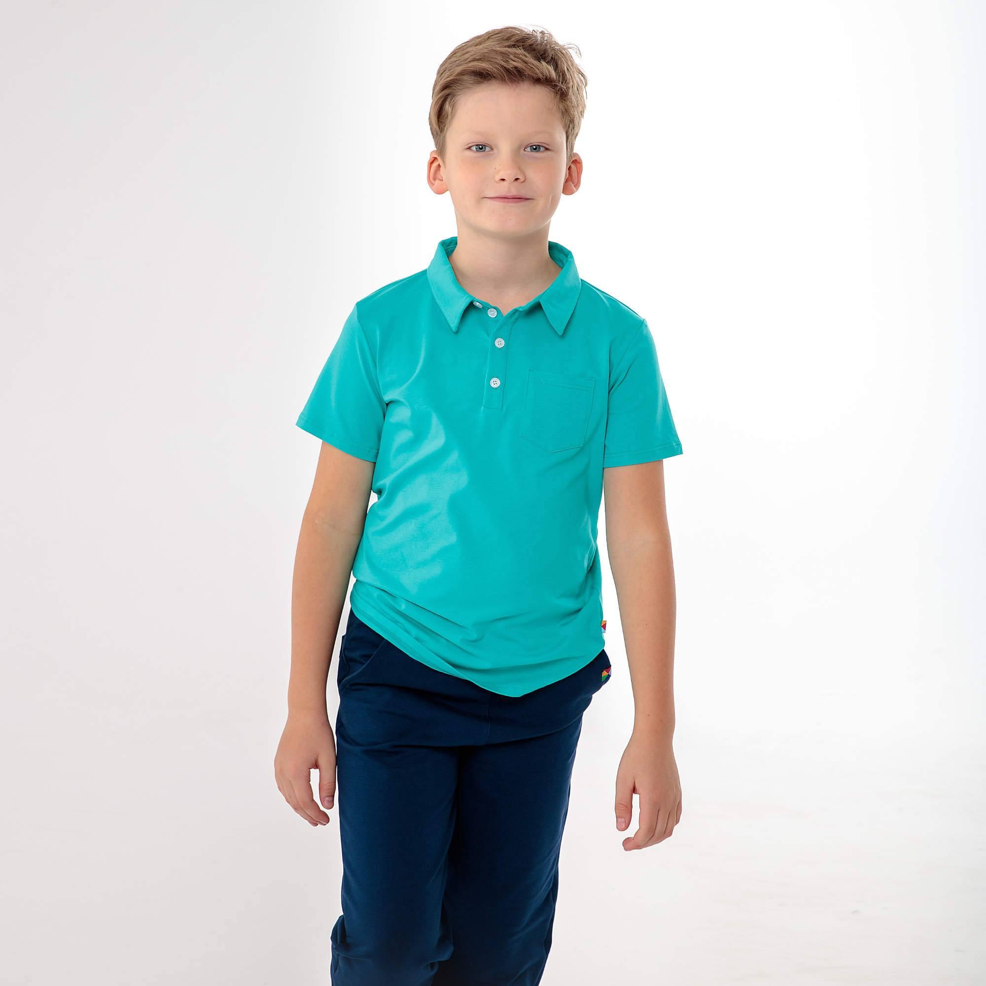 Turquoise polo shirt Junior