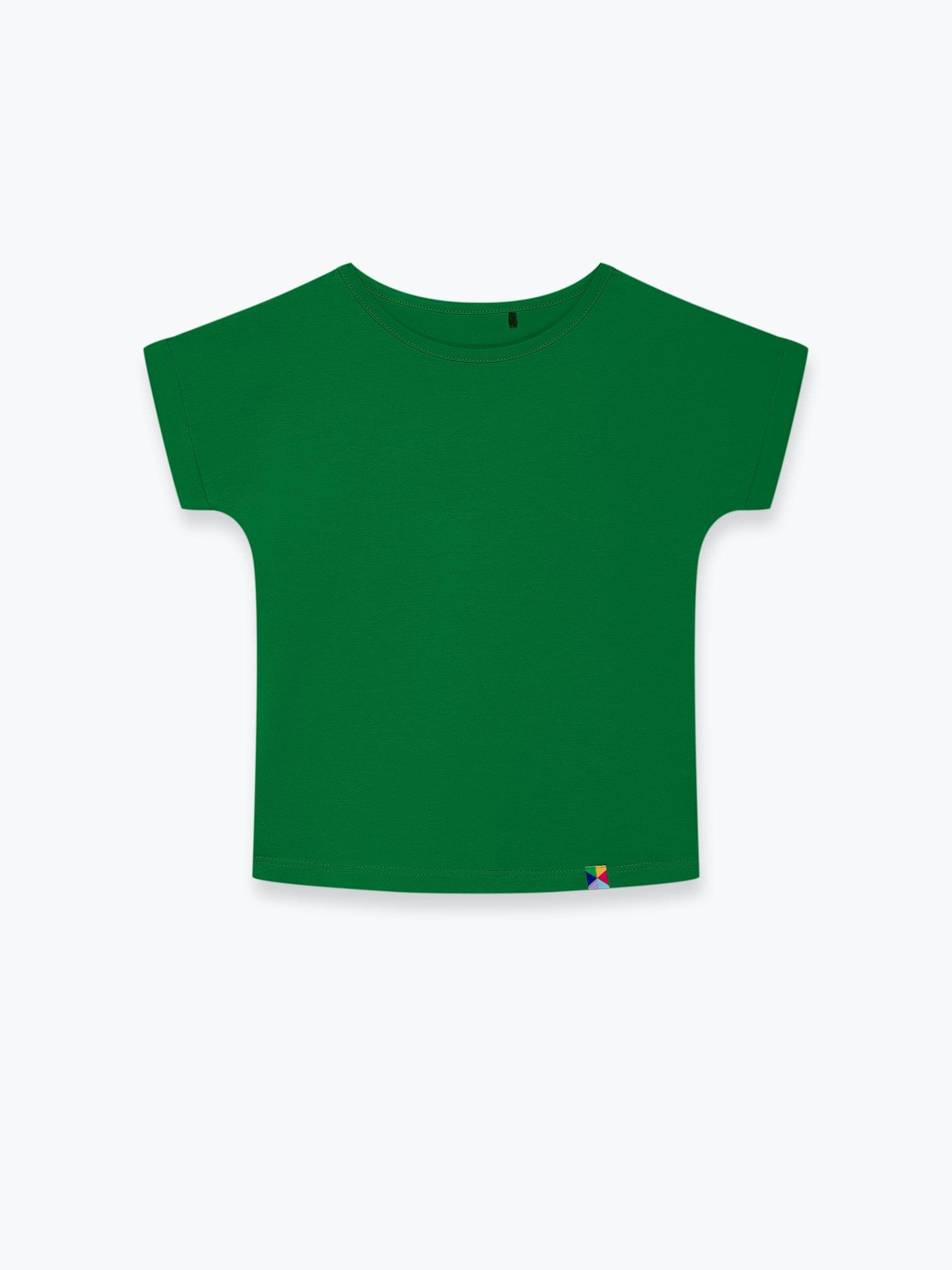 Green crew neck shirt