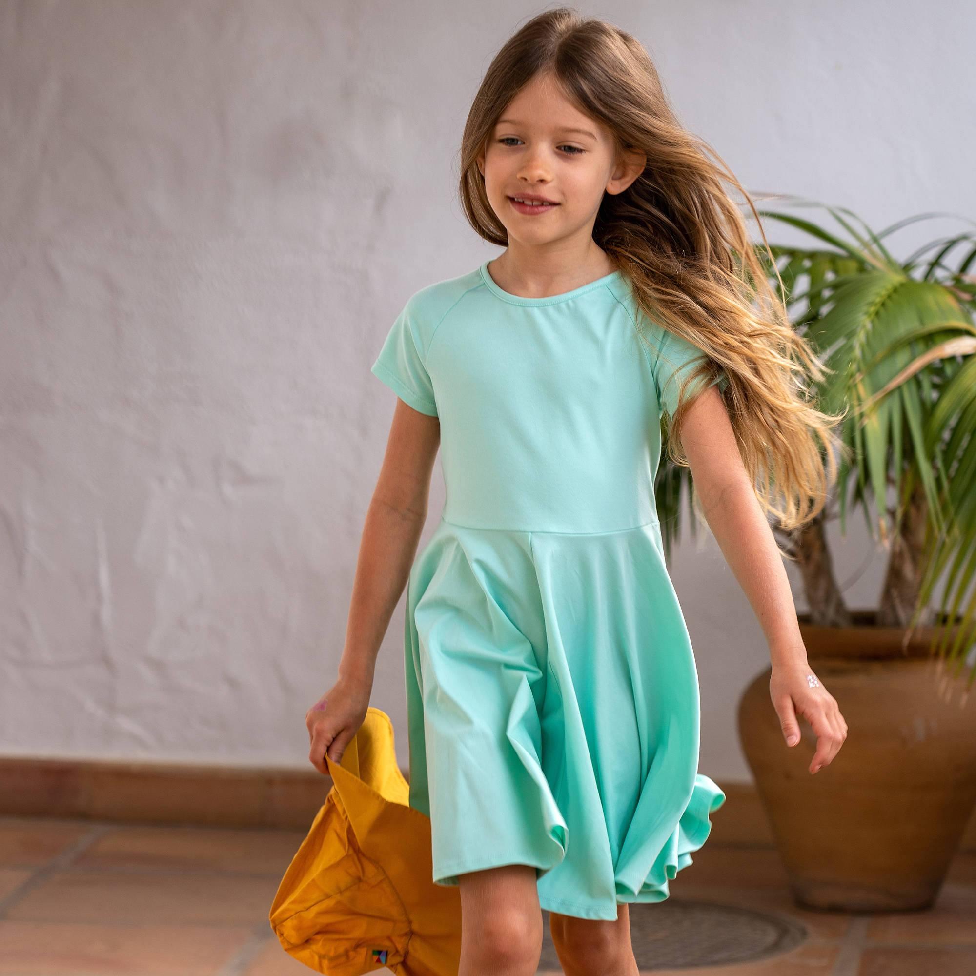 Mint short sleeve dress