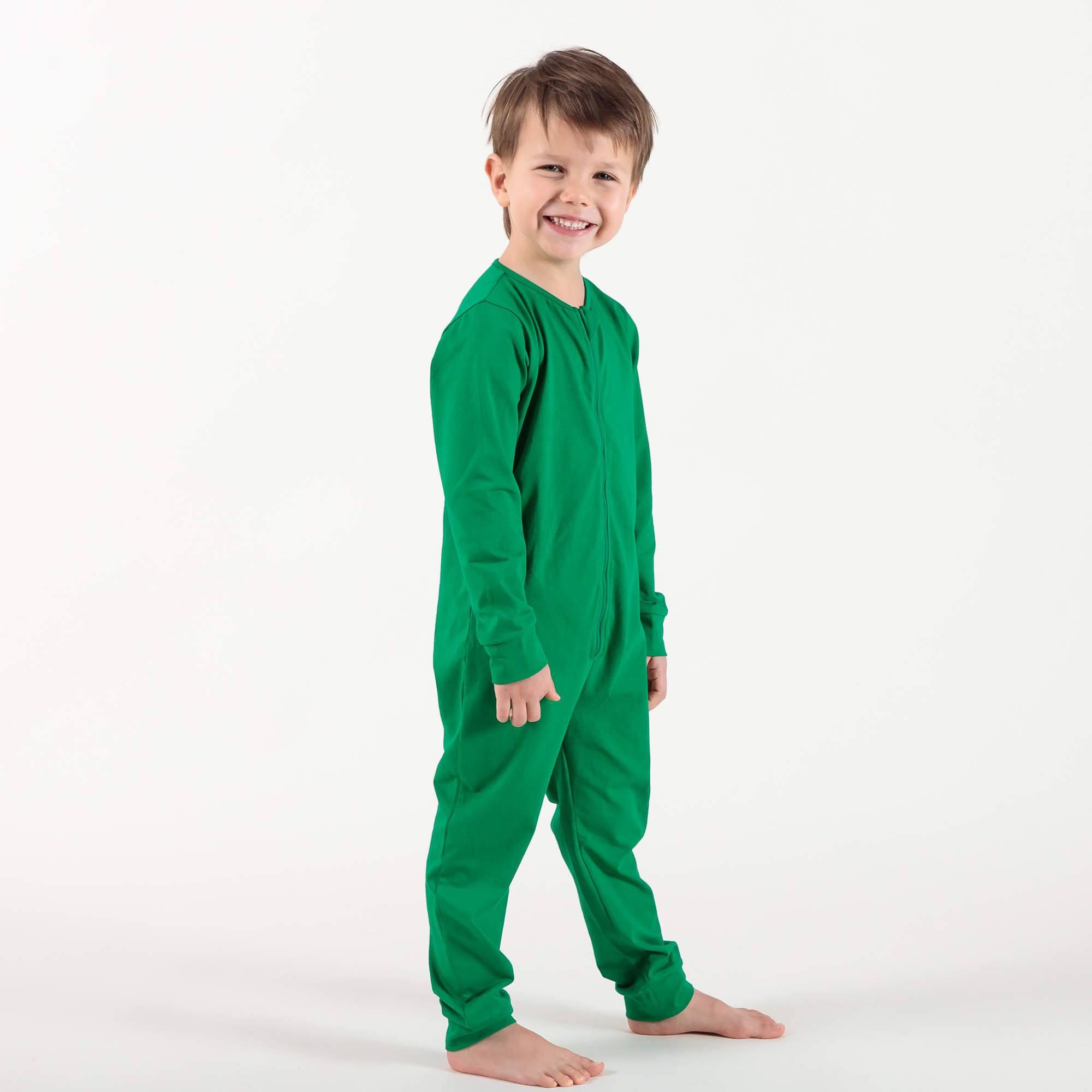 Green romper sleeping suit