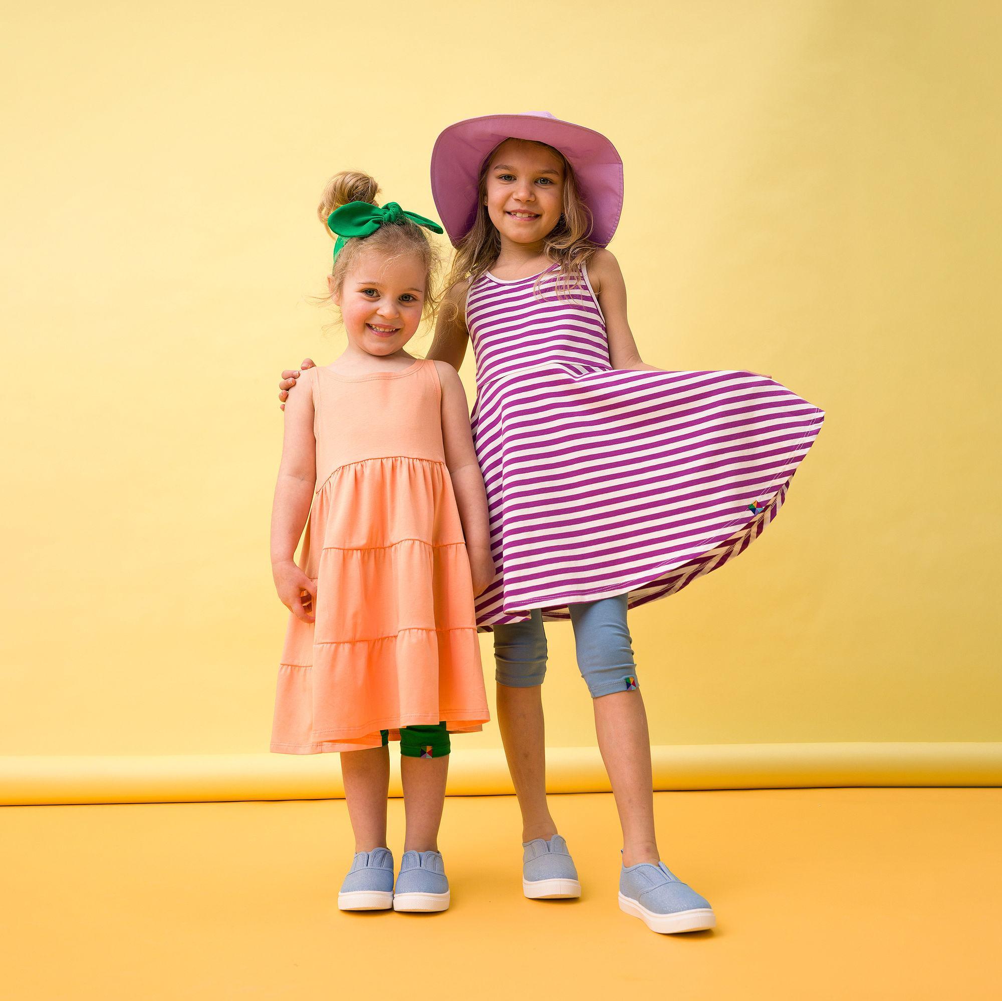 Apricot sleeveless dress