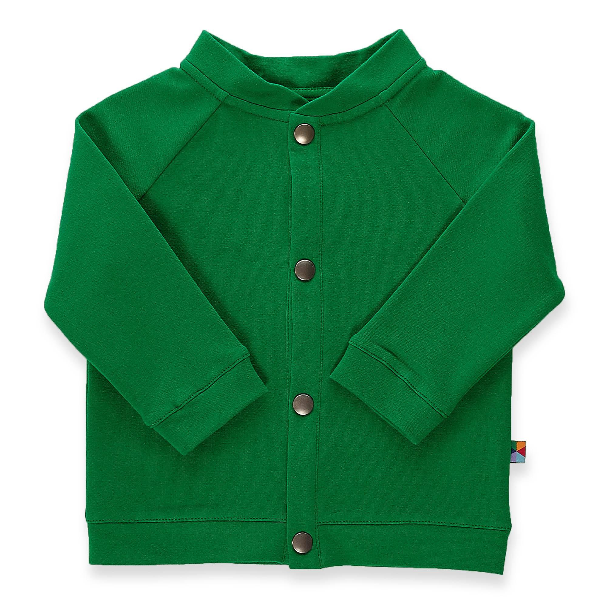 Green button-up bomber jacket Baby