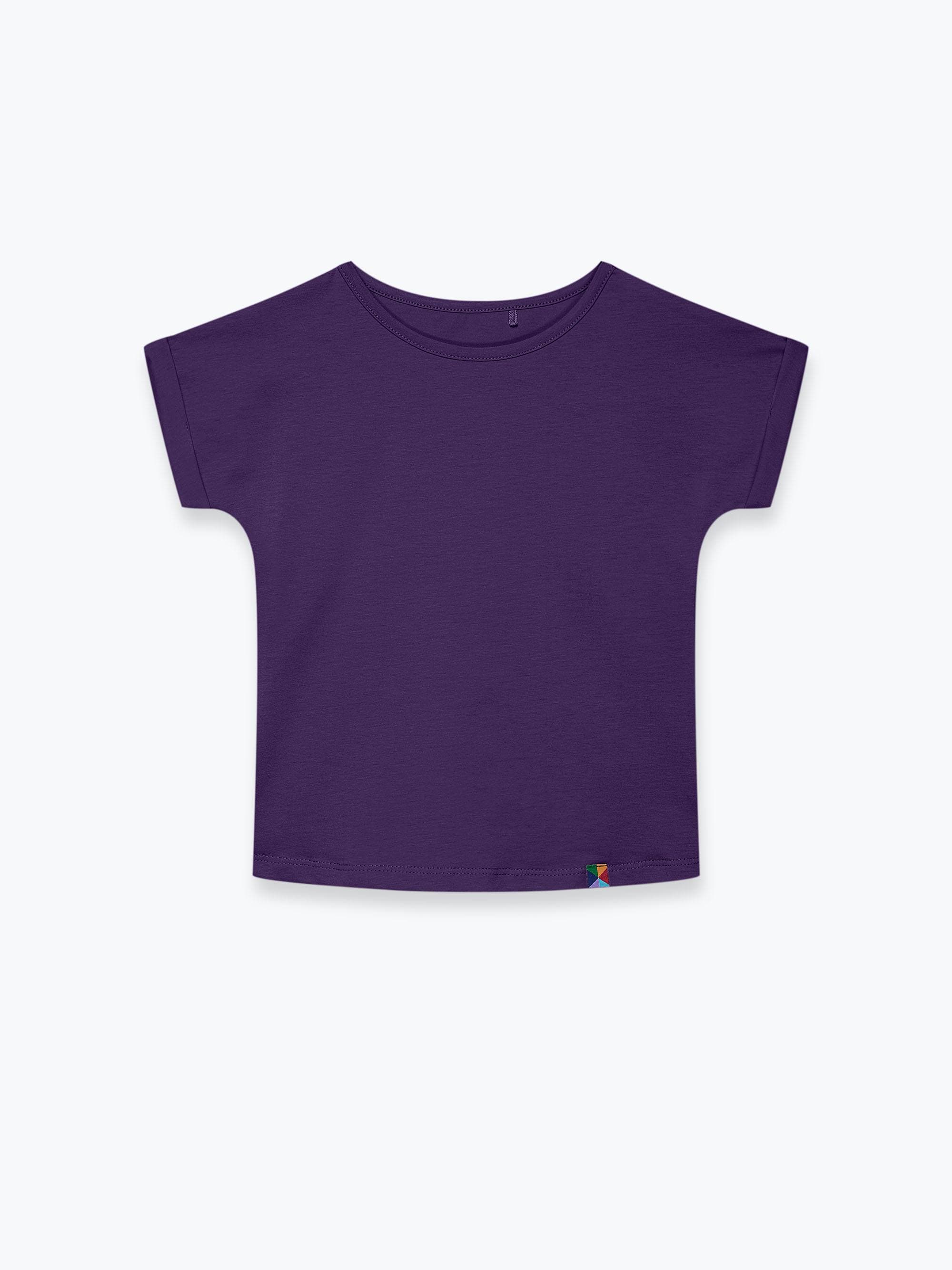 Violet crew neck shirt Junior