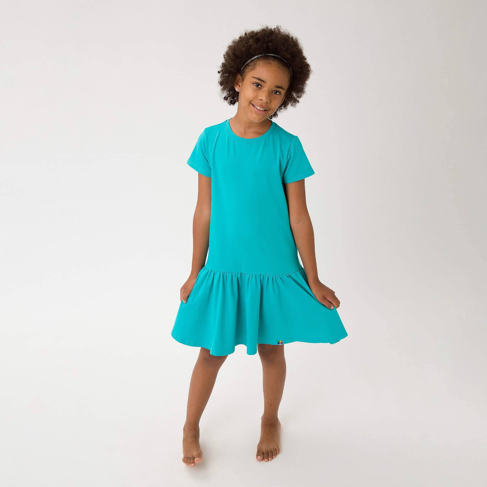 Turquoise frill dress Junior