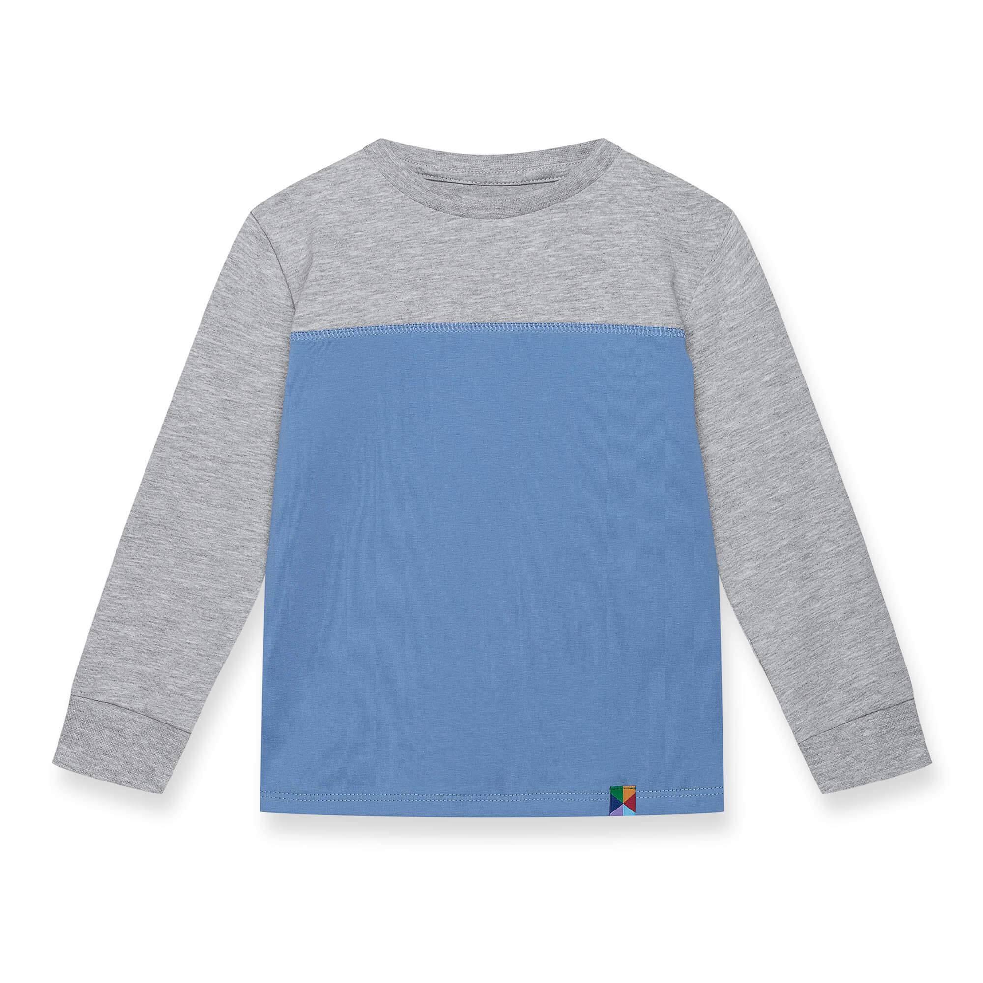 Grey - sky blue two-colour shirt