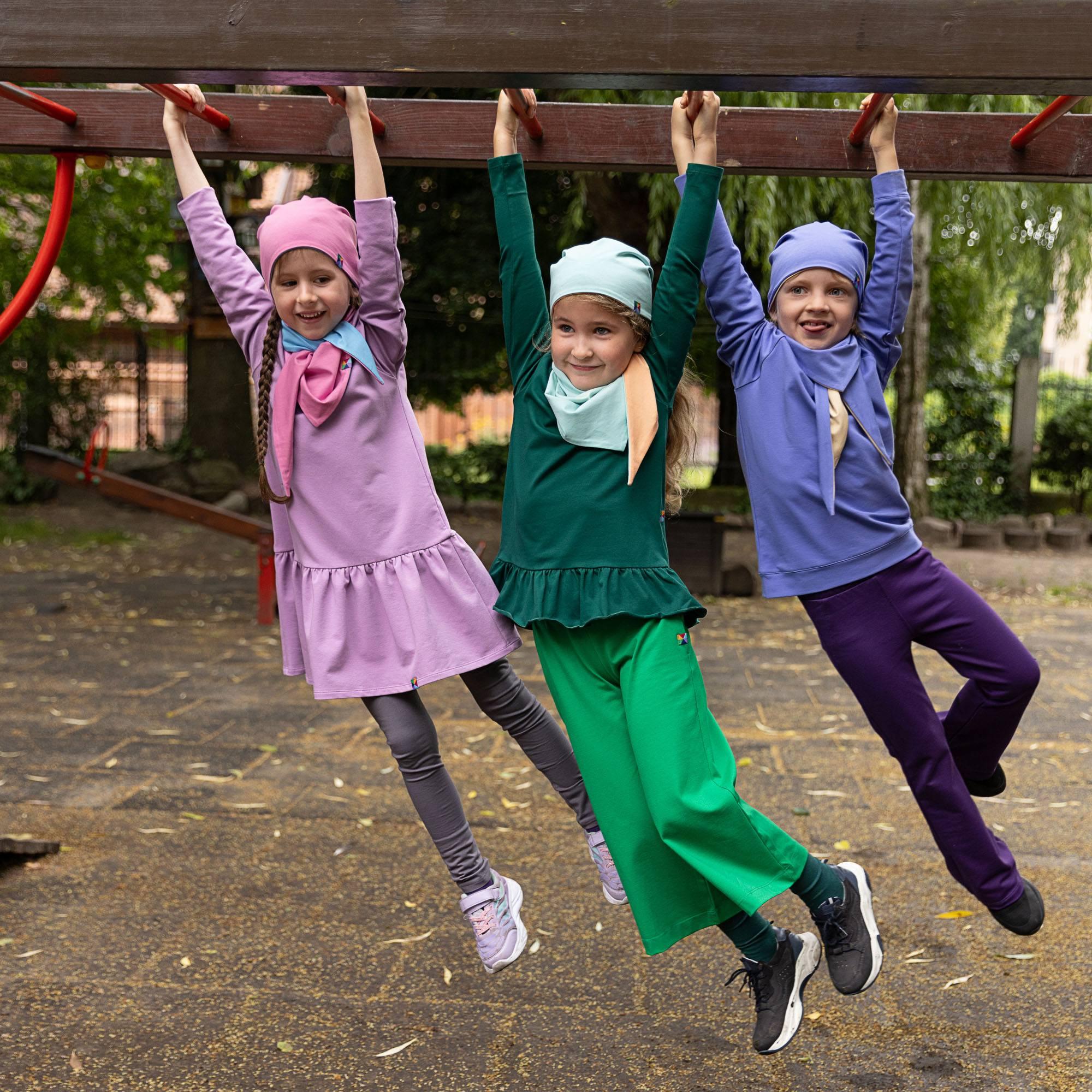 Light purple flared sweatshirt dress