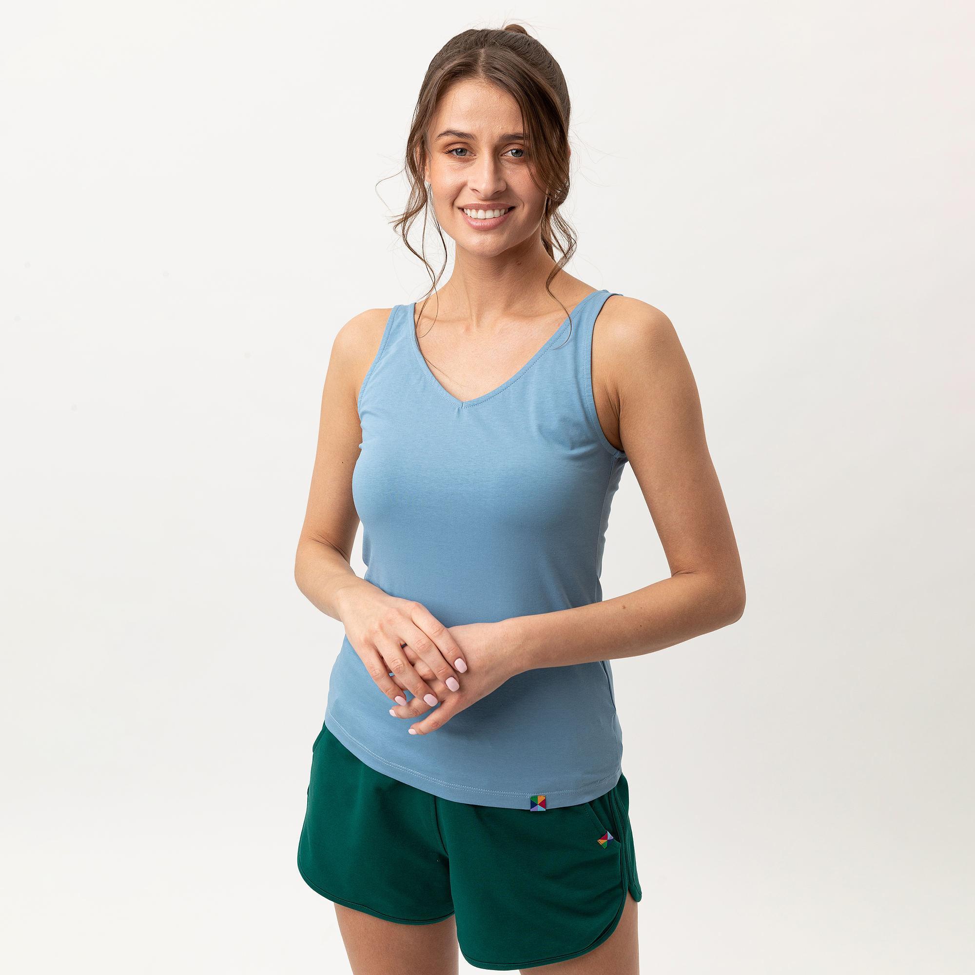 Bottle-green shorts Women