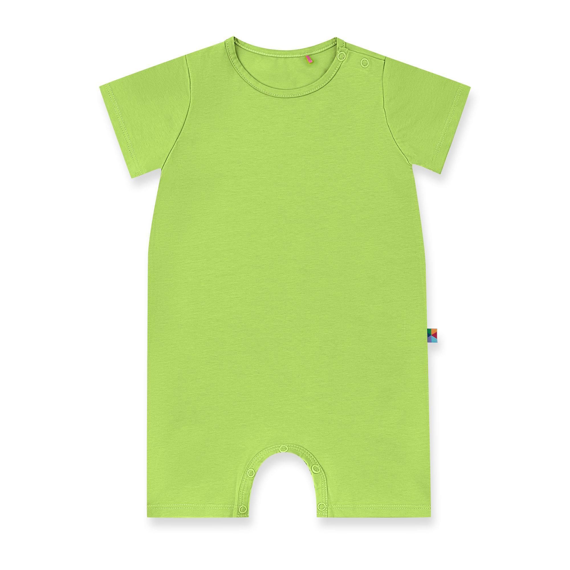 Lime green short sleeve romper