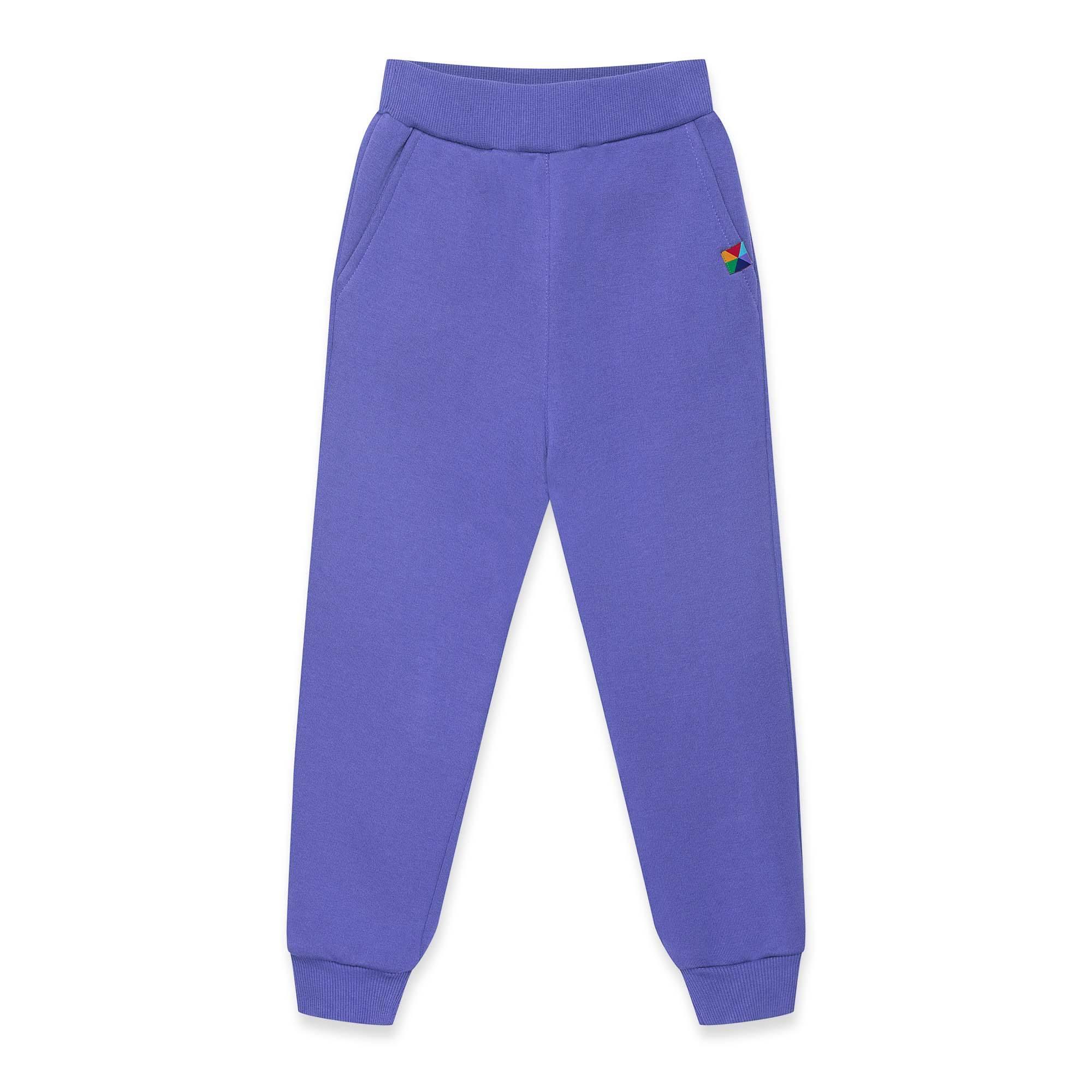 Very peri fleece-lined joggers kids