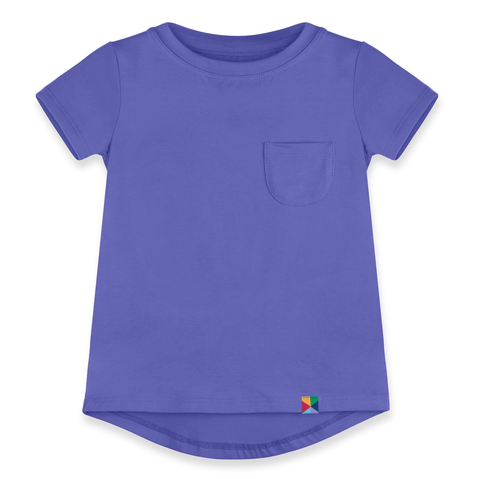 Very peri T-shirt with a pocket Junior