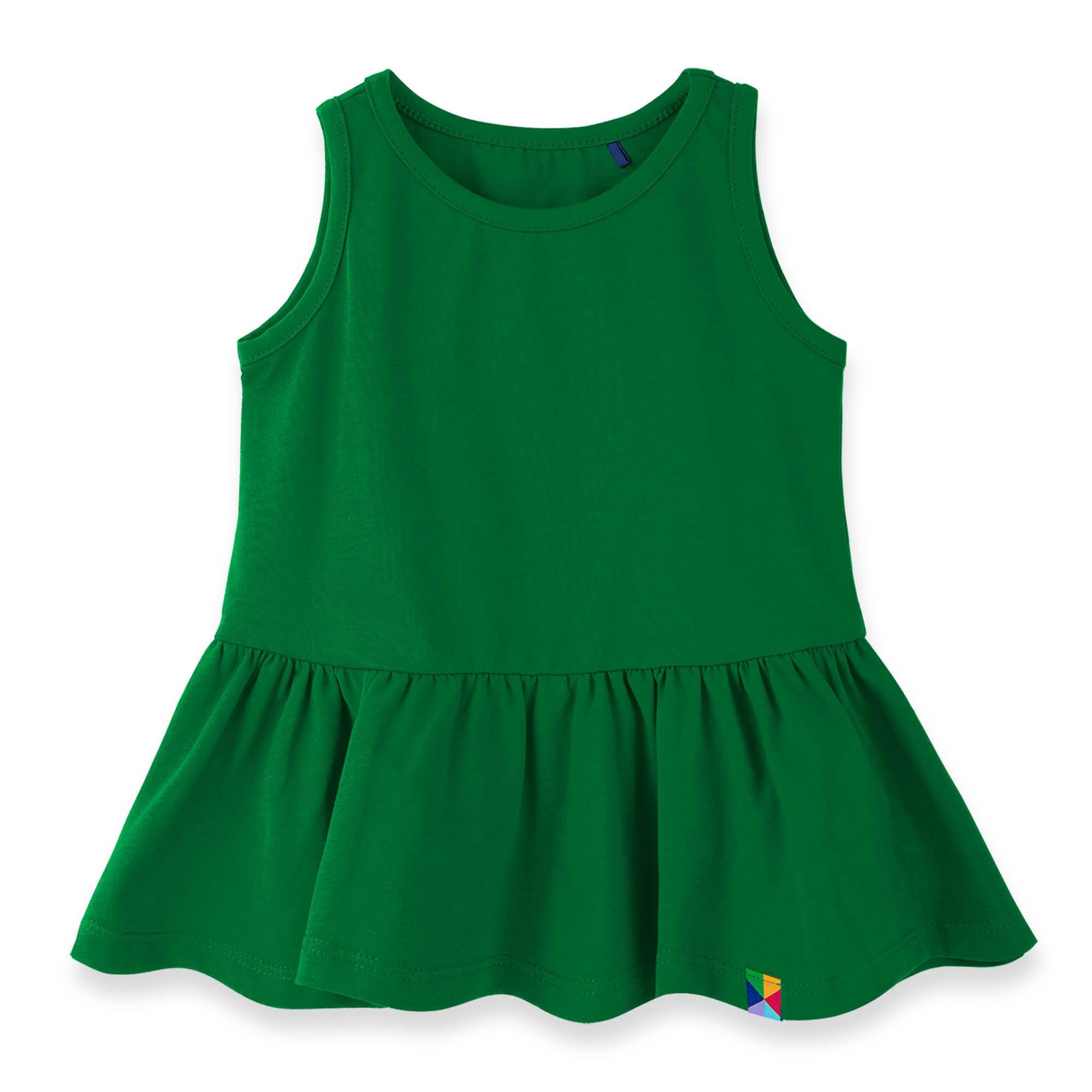 Green sleeveless dress