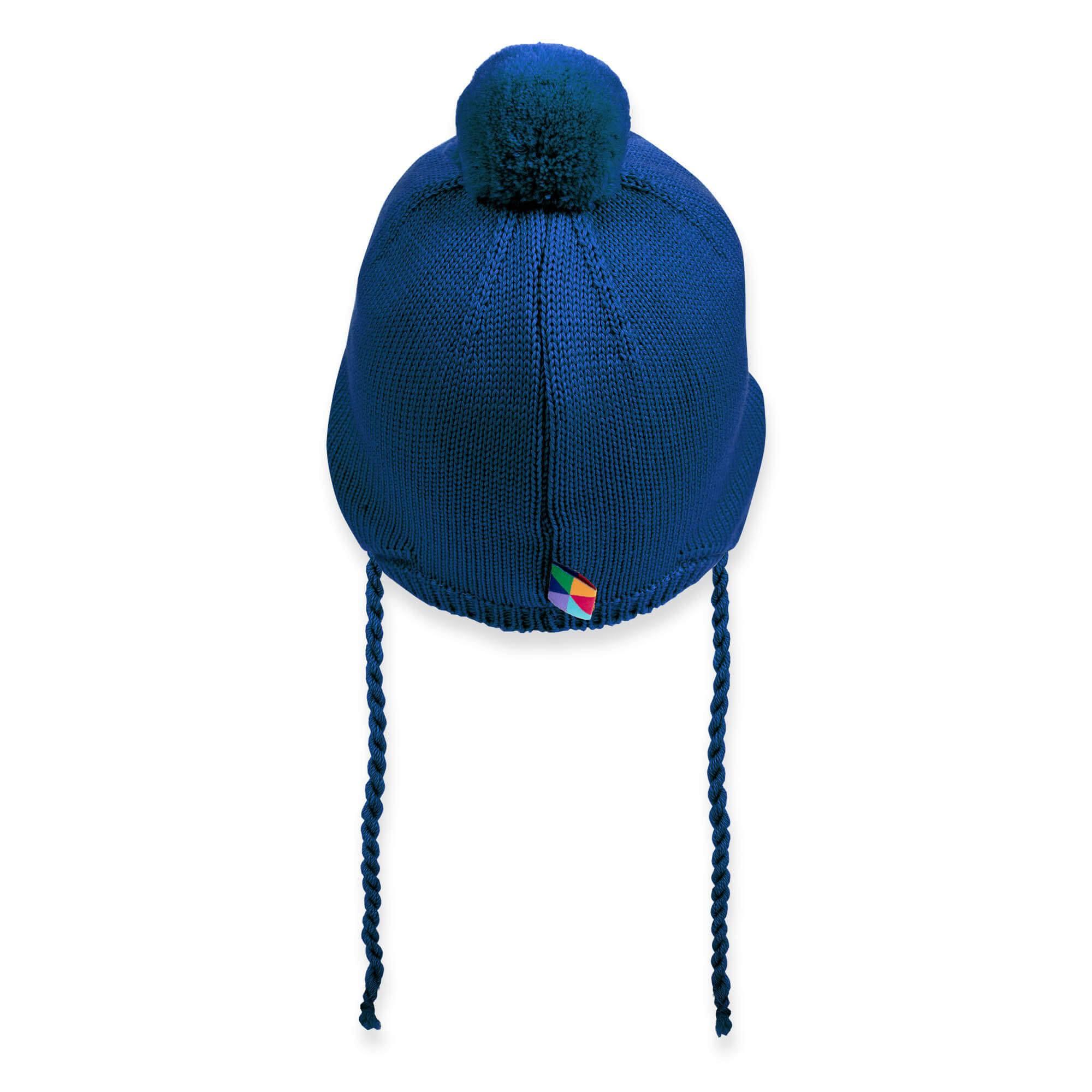 Blue merino wool hat Baby