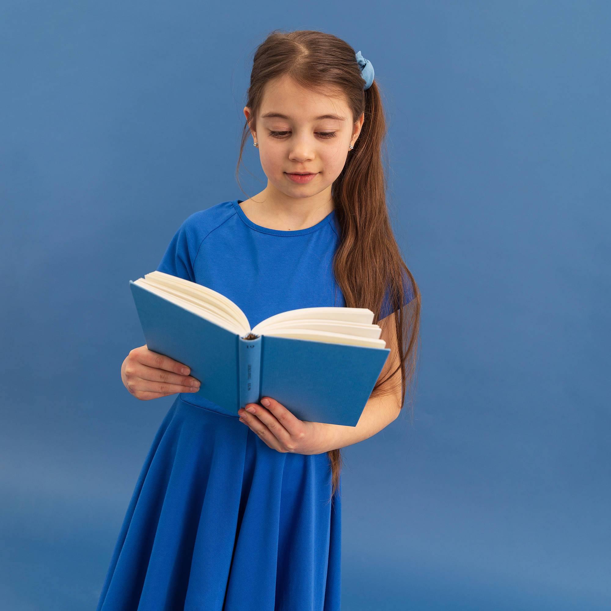 Blue short sleeve dress