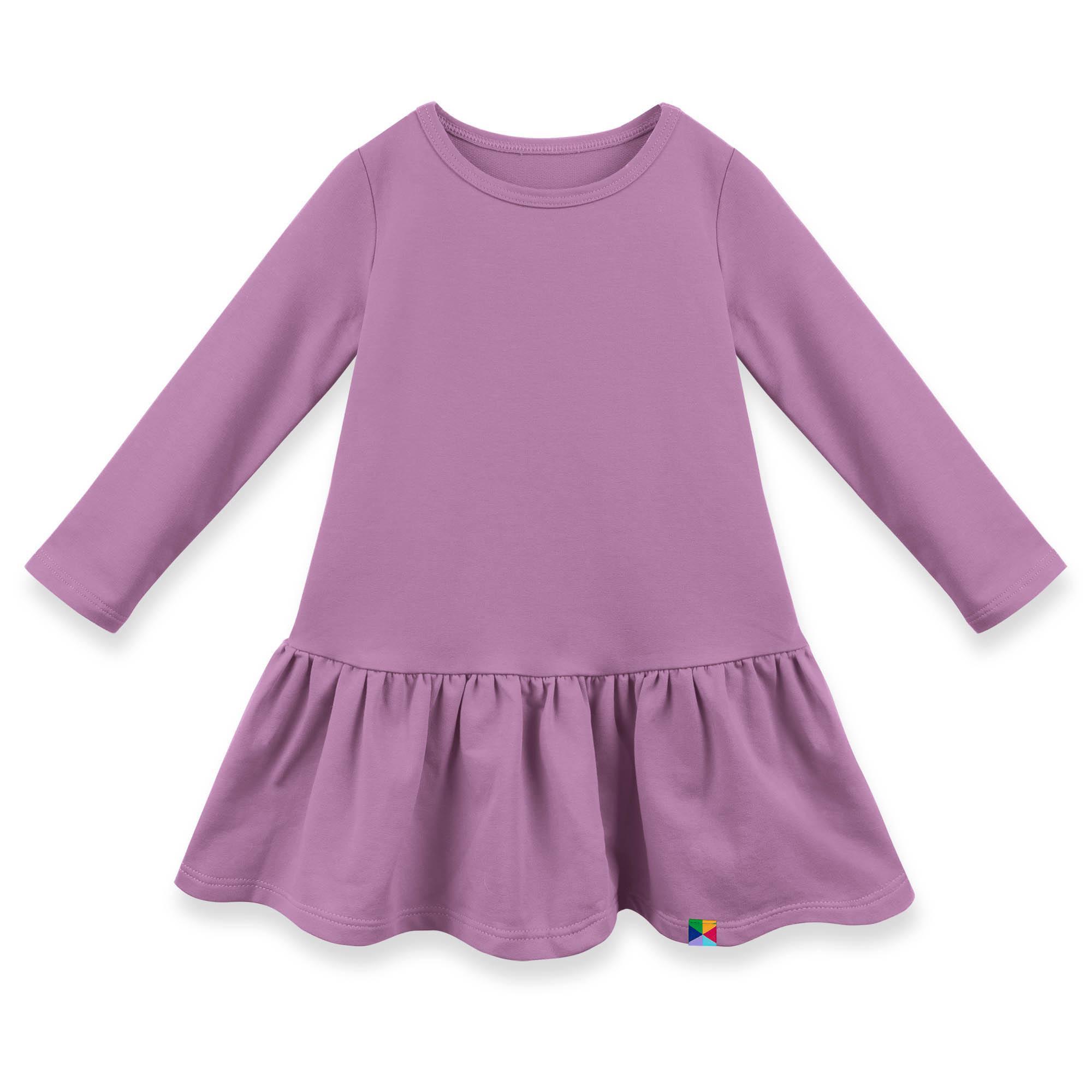 Light purple flared sweatshirt dress