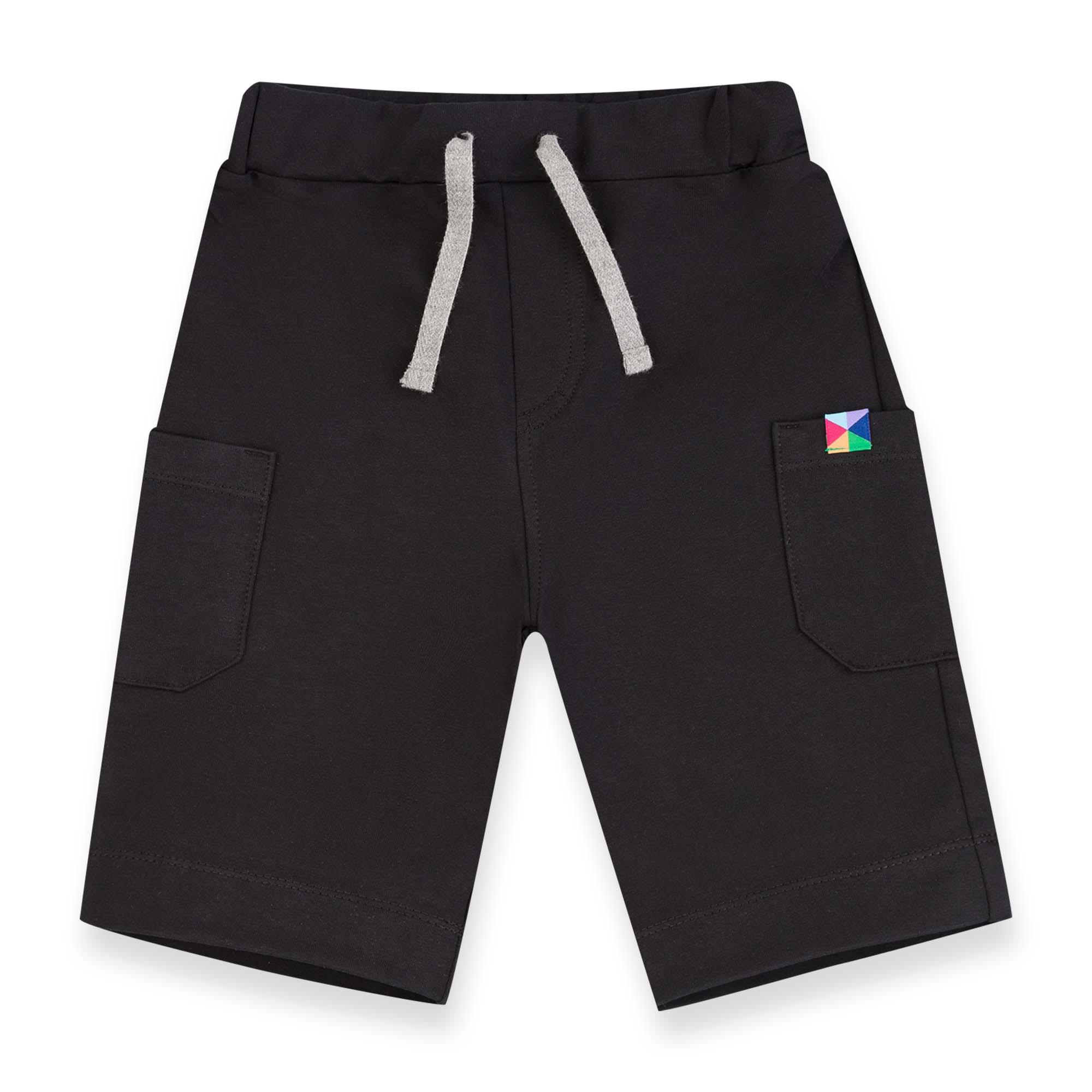 Black cargo shorts