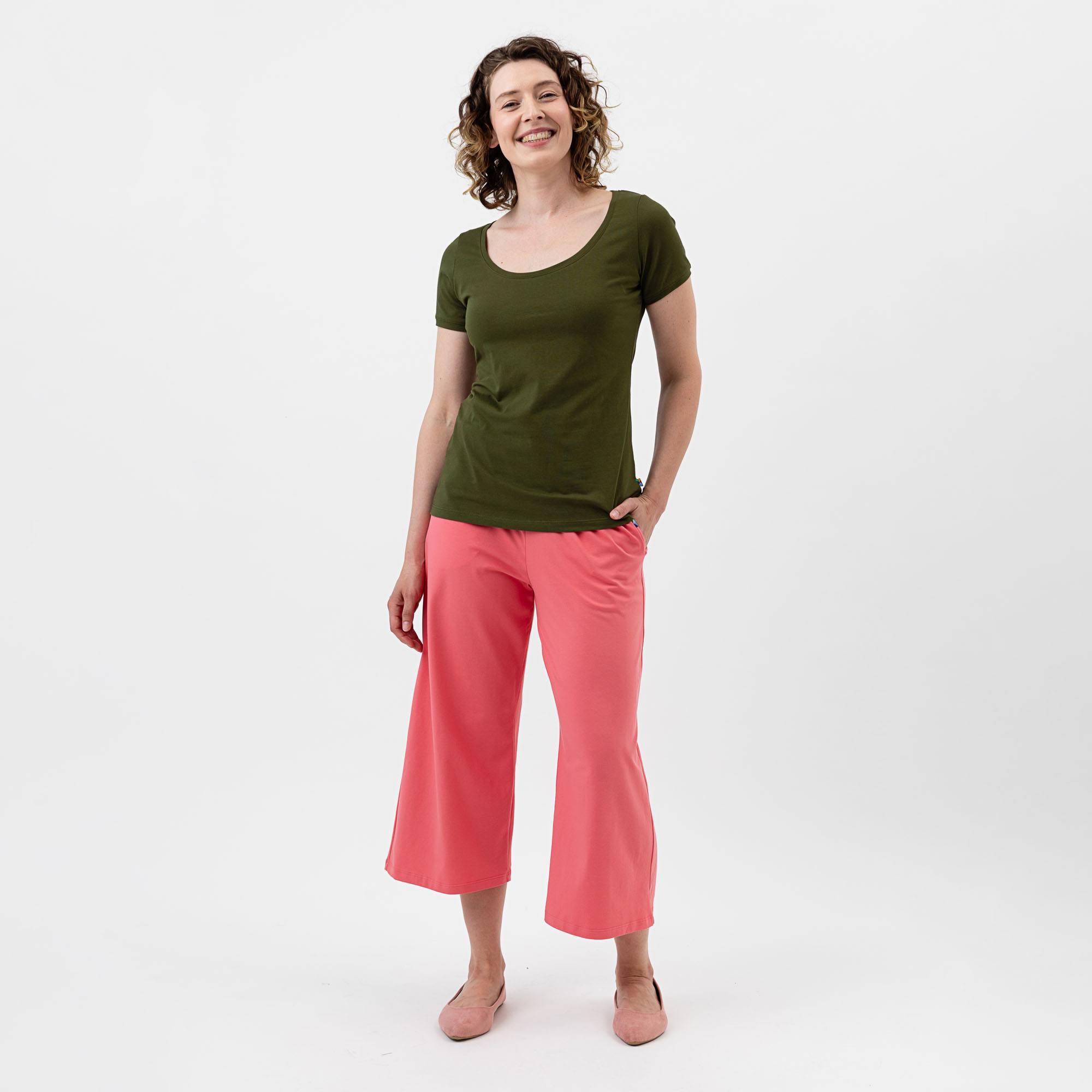 Coral culotte trousers Women