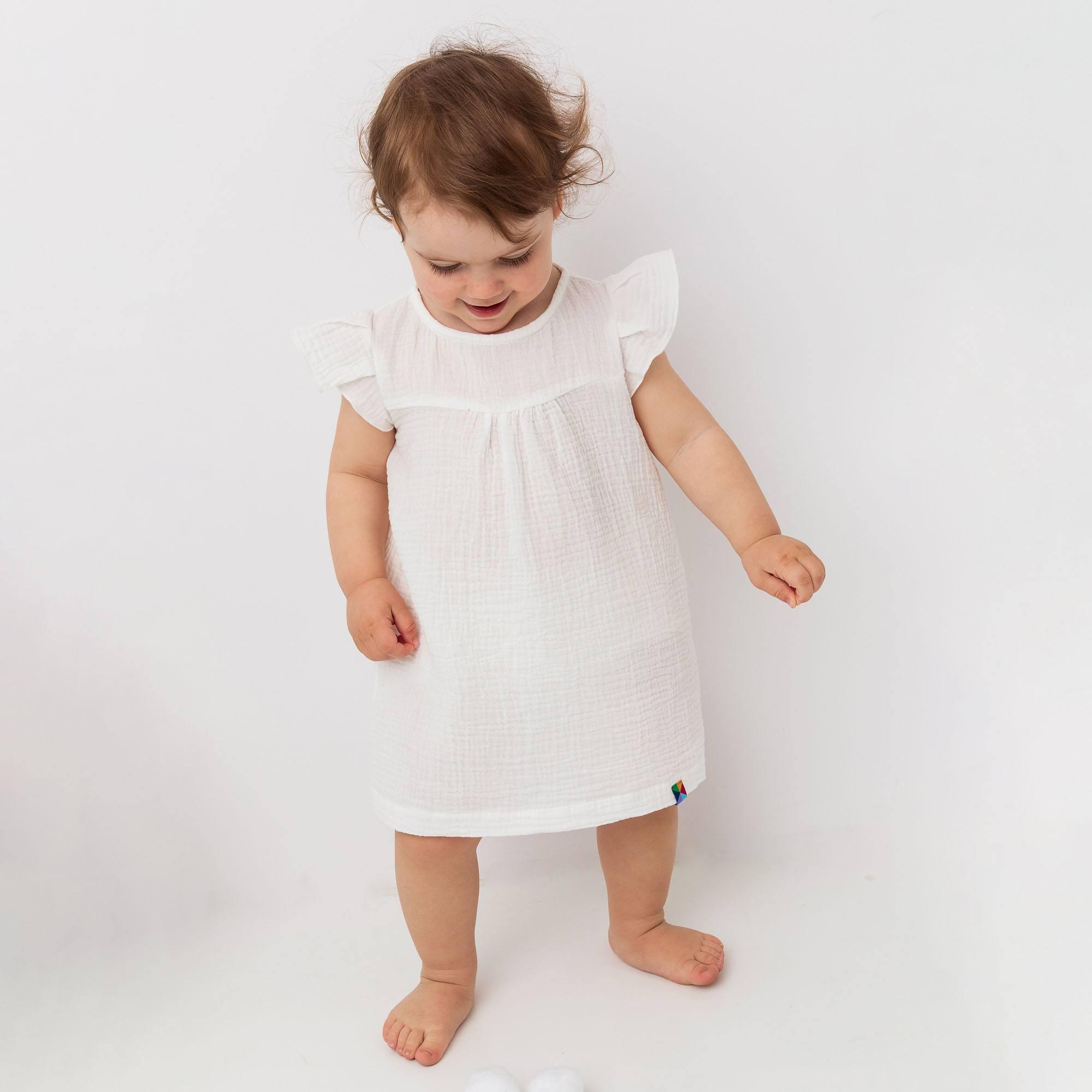 White muslin dress Baby