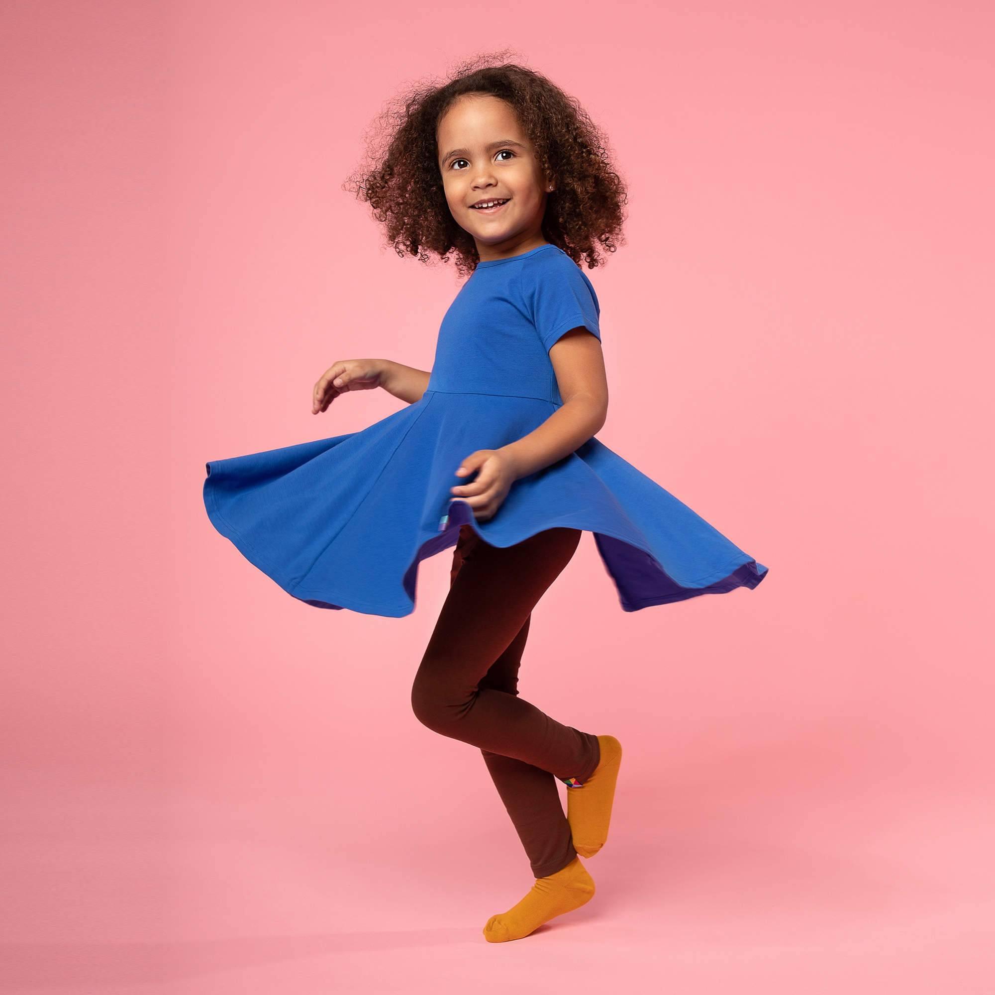 Blue short sleeve dress