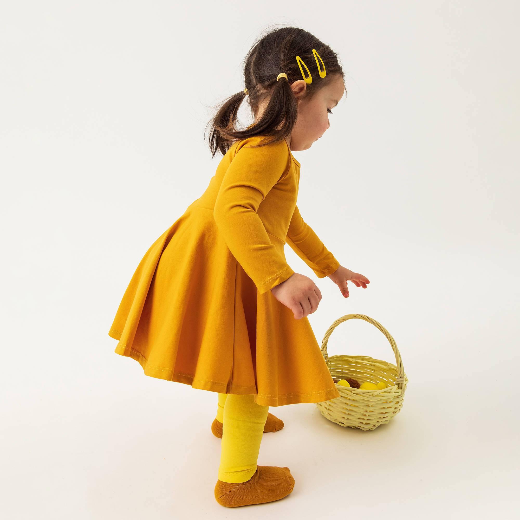 Mustard long sleeve dress Baby