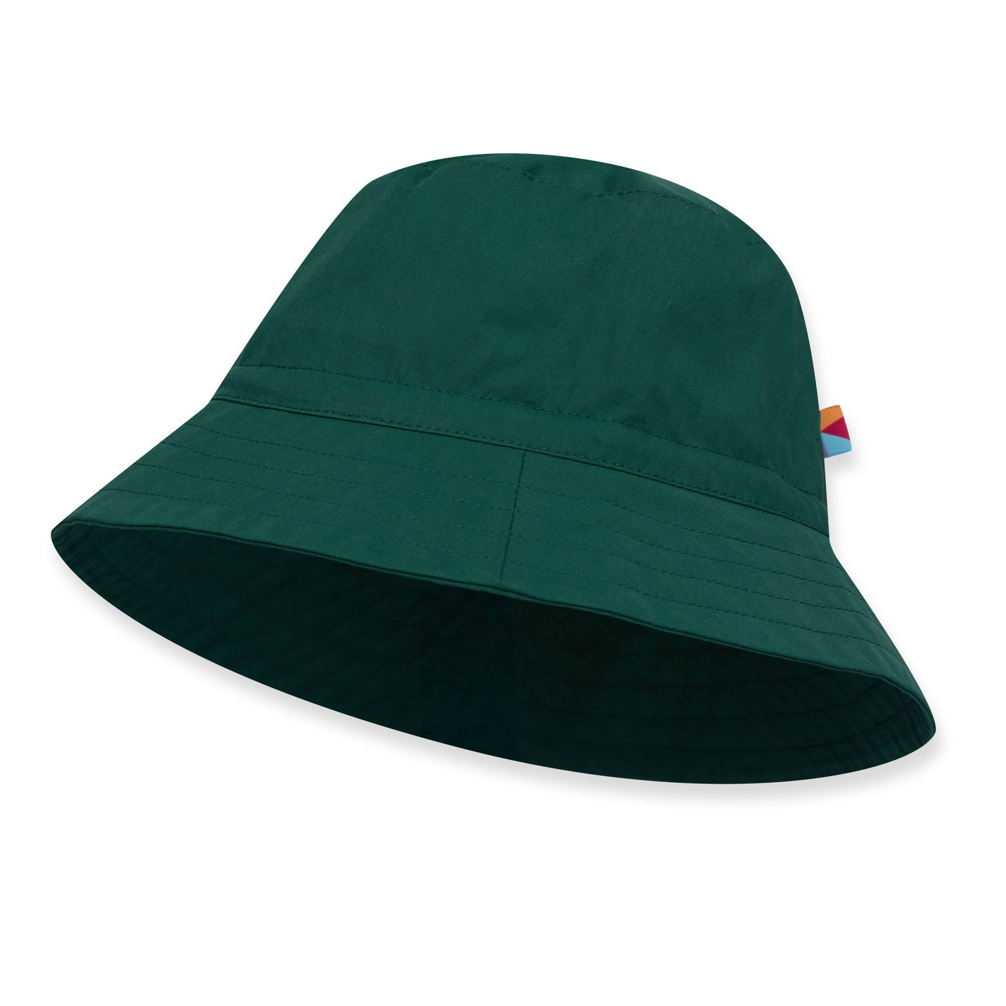 Bottle-green bucket hat