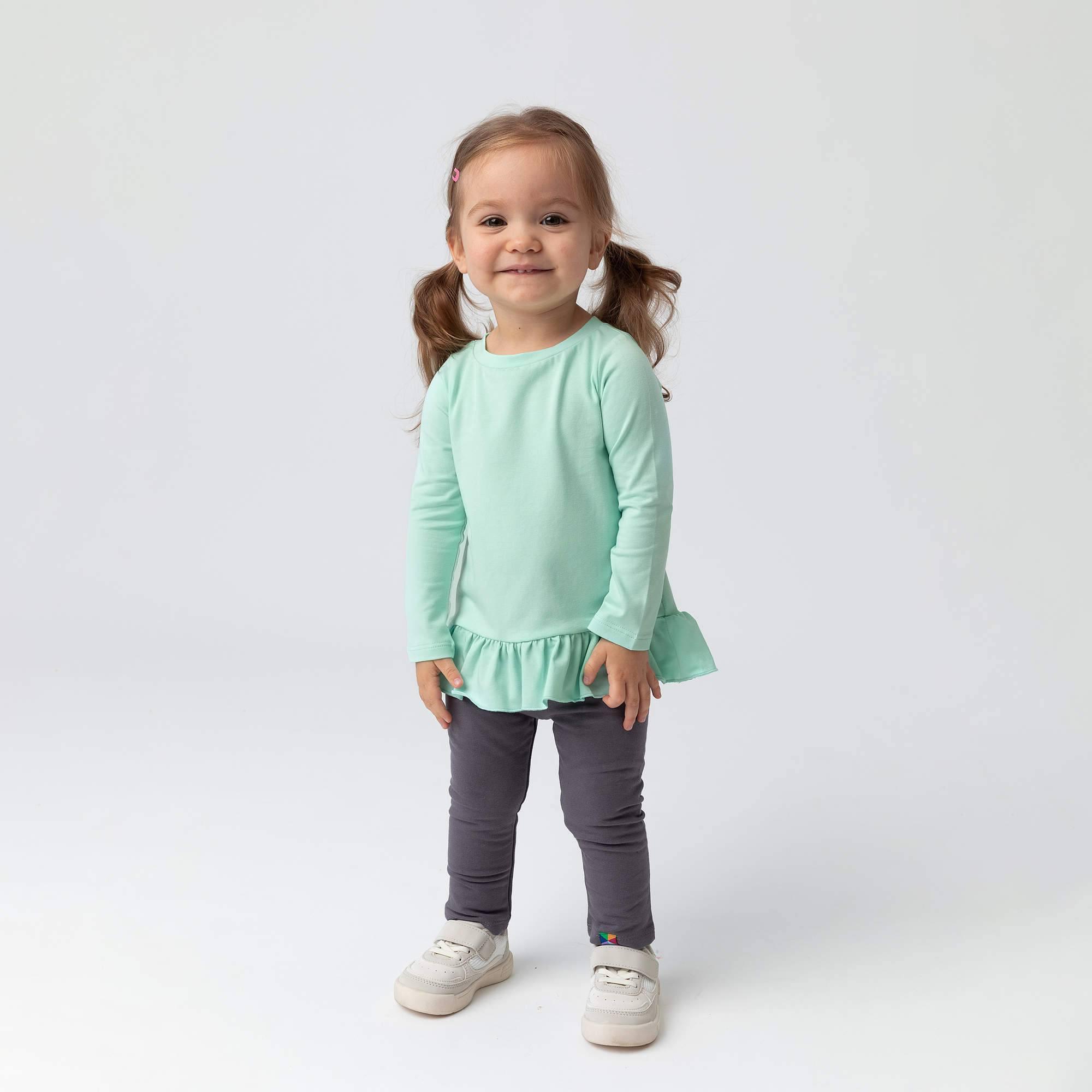 Mint ruffle blouse Baby