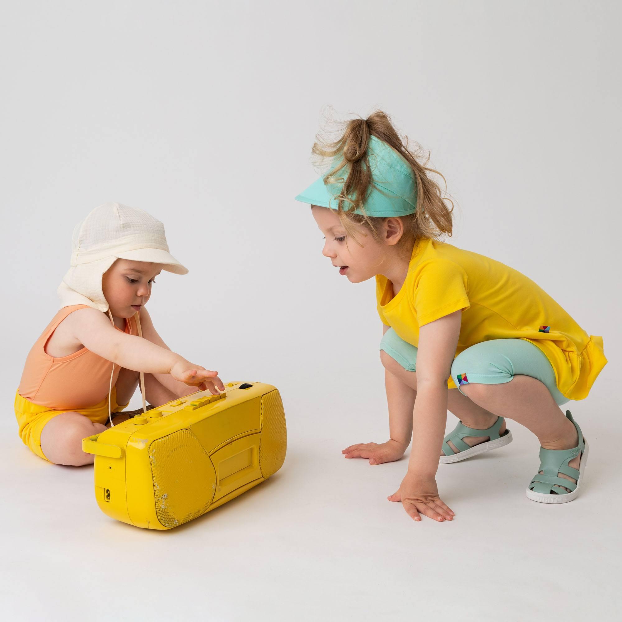 Ecru muslin sun hat Baby