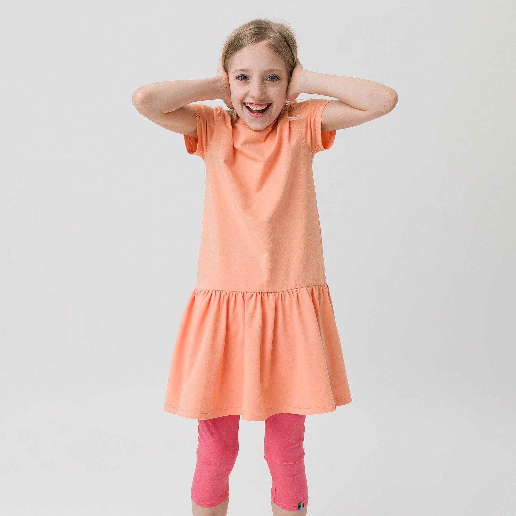 Apricot frill dress