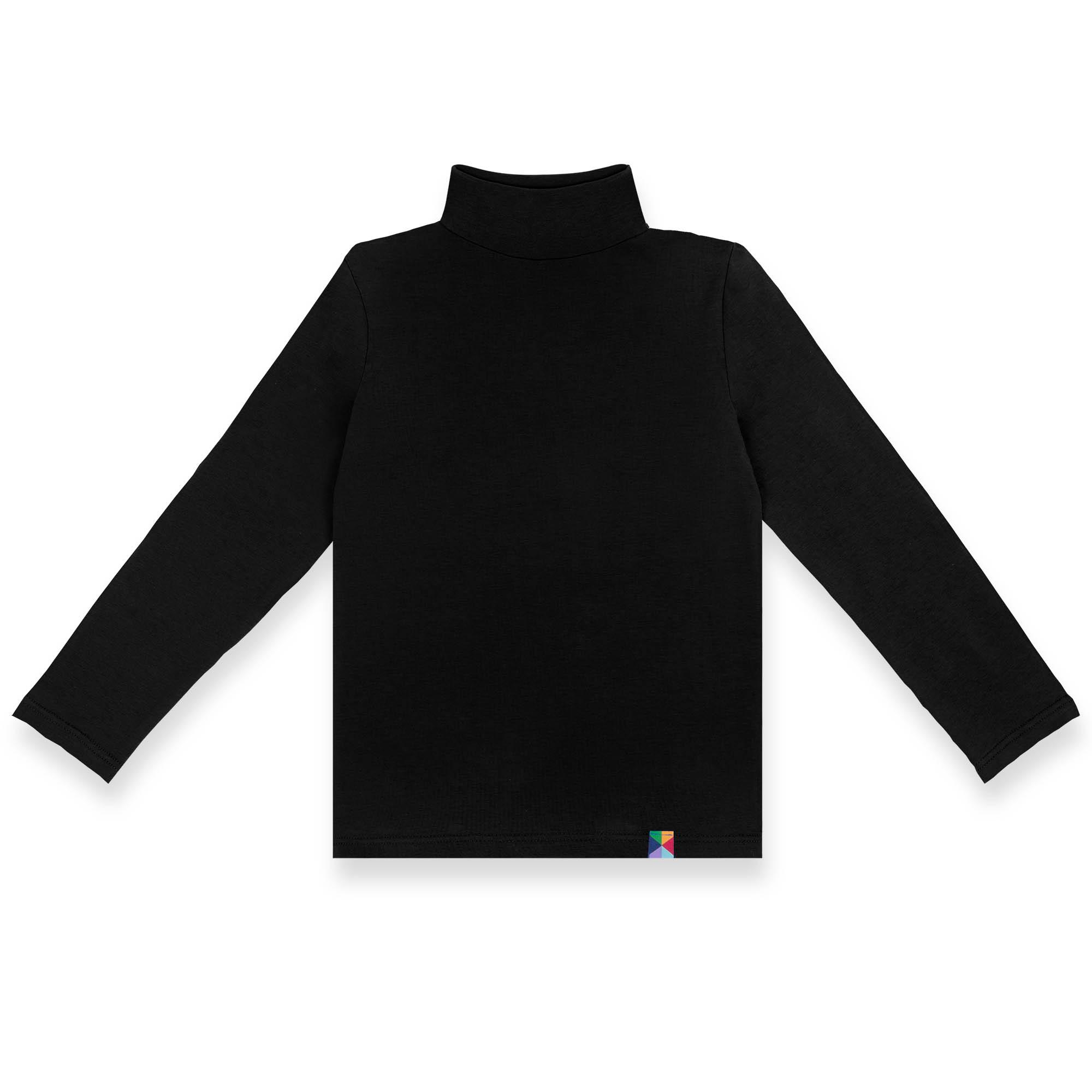 Black turtleneck long sleeve shirt