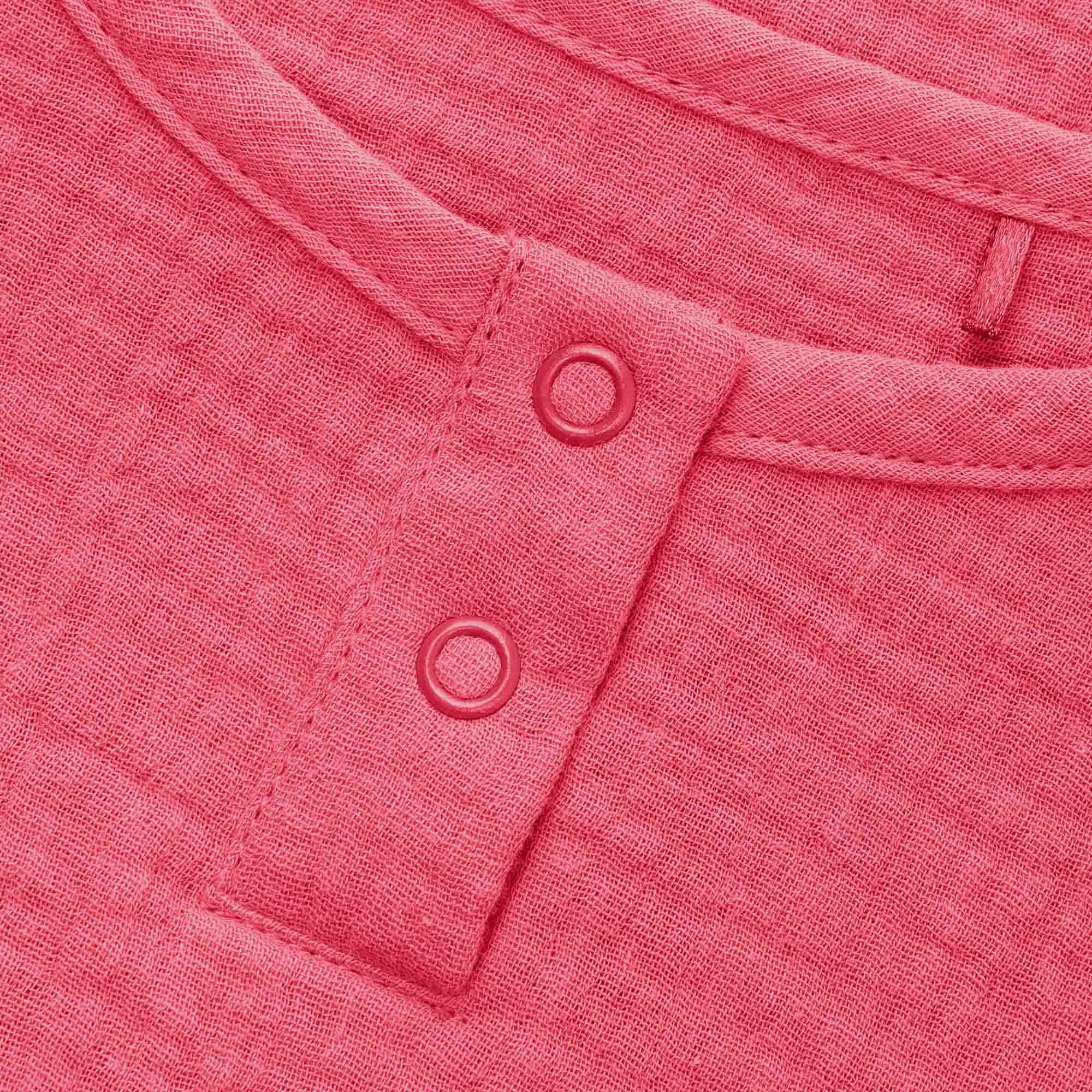 Coral muslin shirt