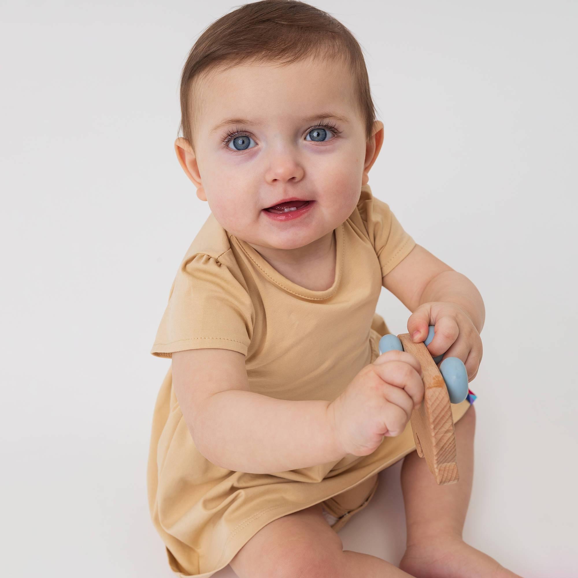 Beige bodysuit dress