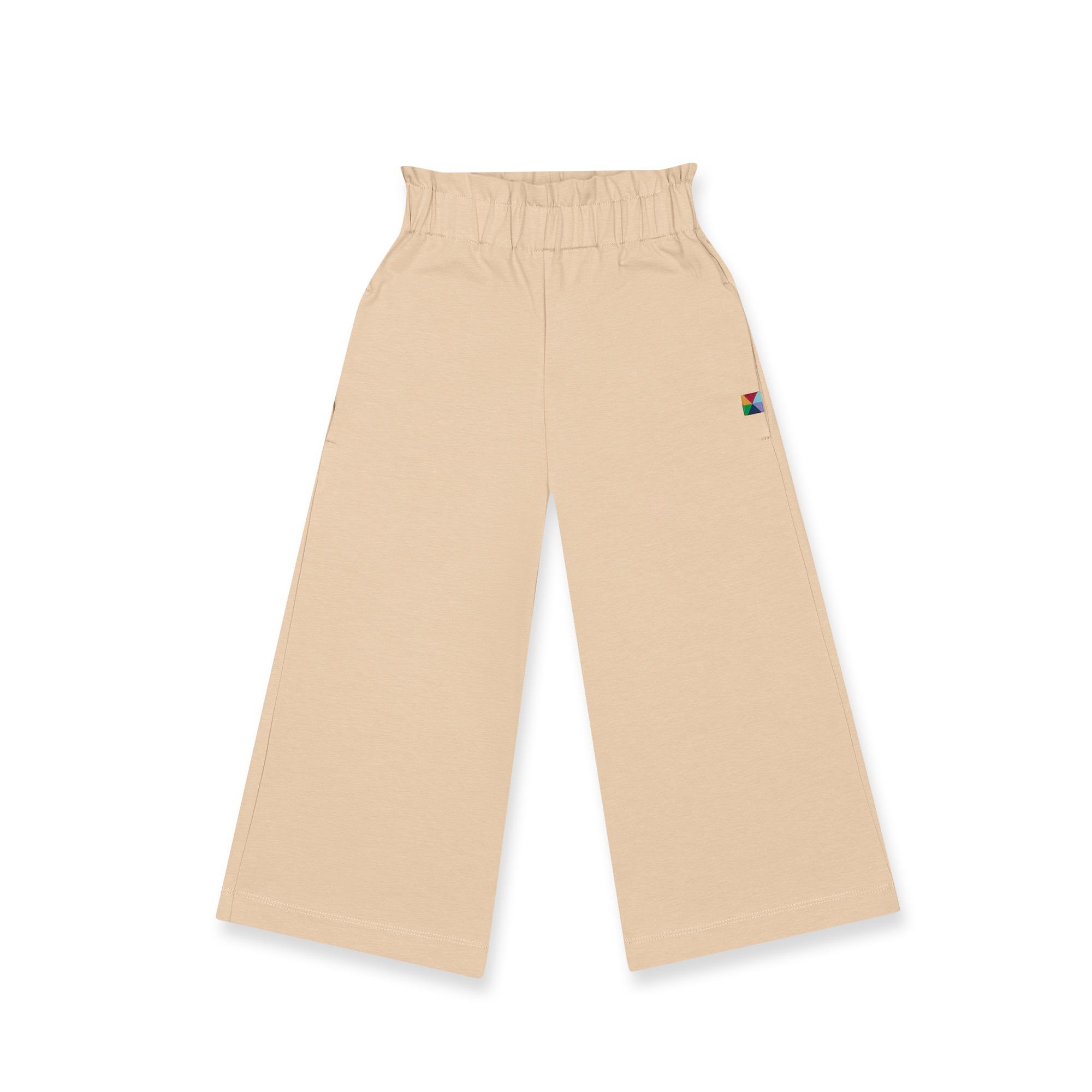 Beige culotte trousers