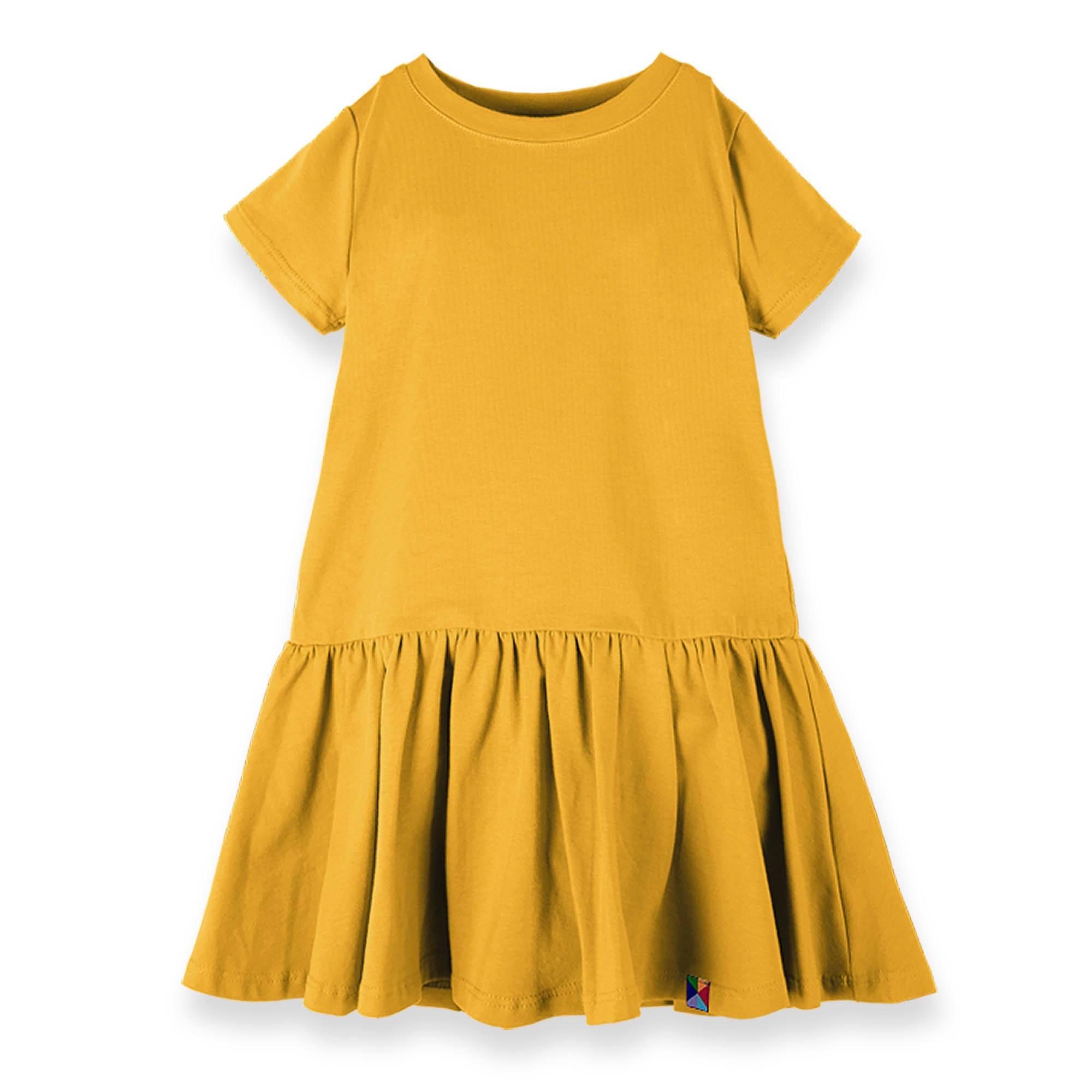 Mustard frill dress