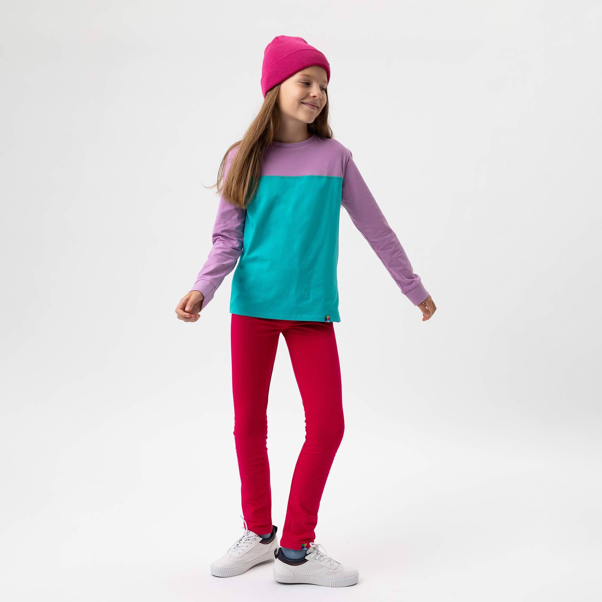 Pink fine knit merino wool cap kids