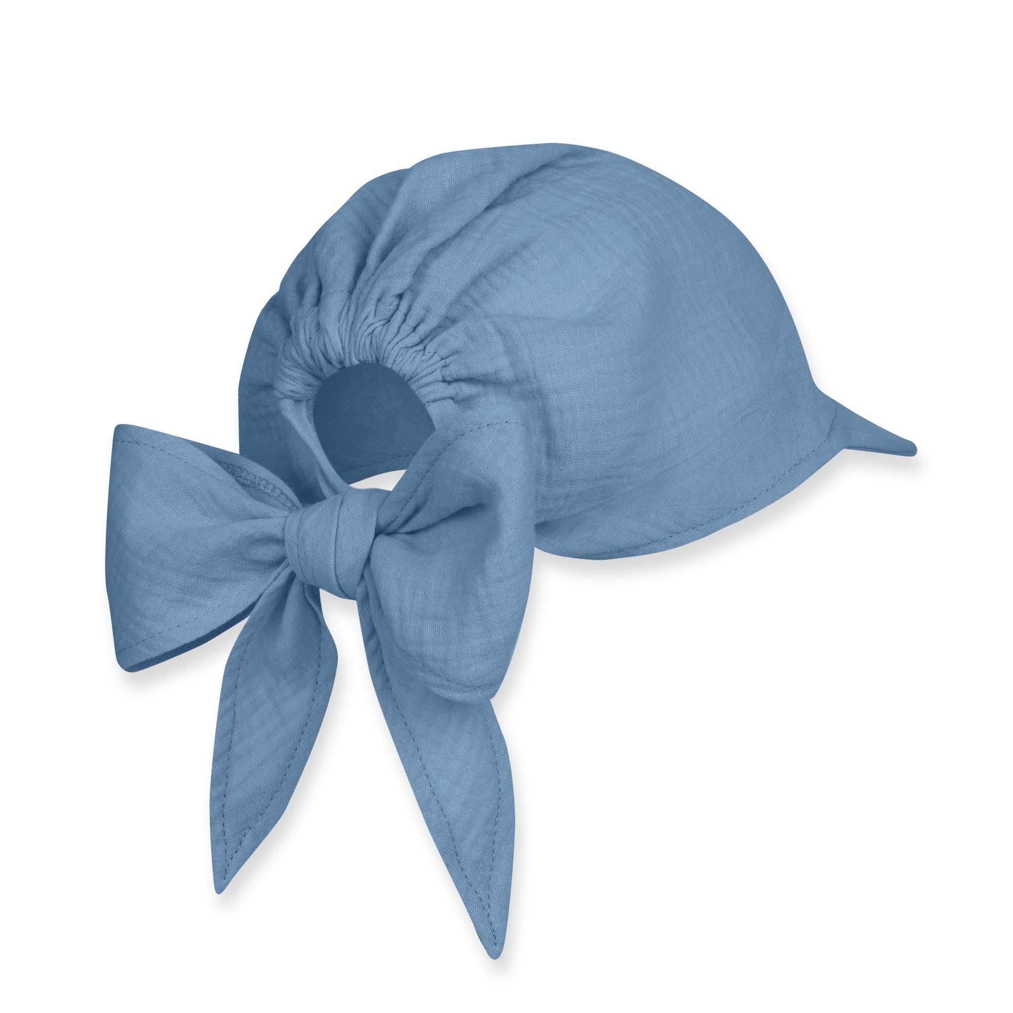 Sky blue muslin bandana hat