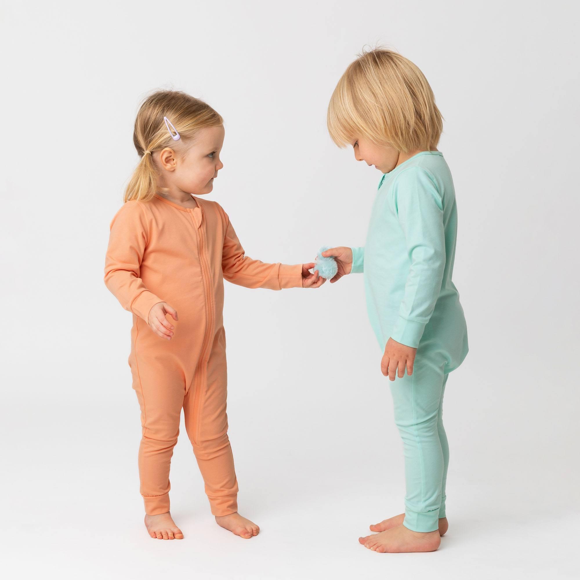 Apricot romper suit