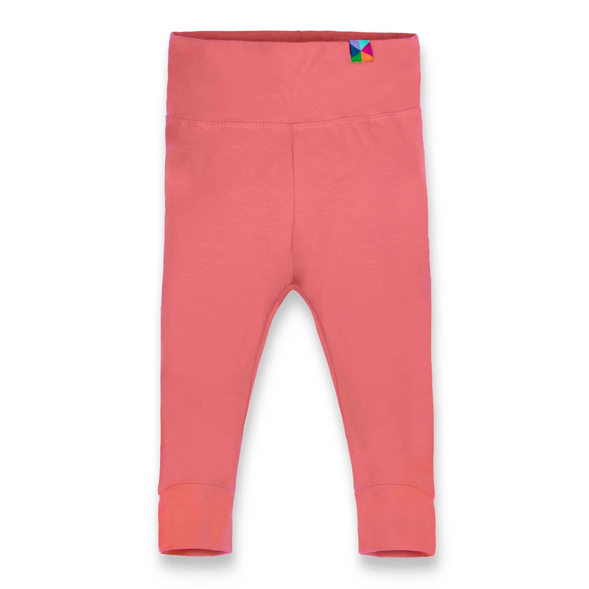 Coral jersey pants