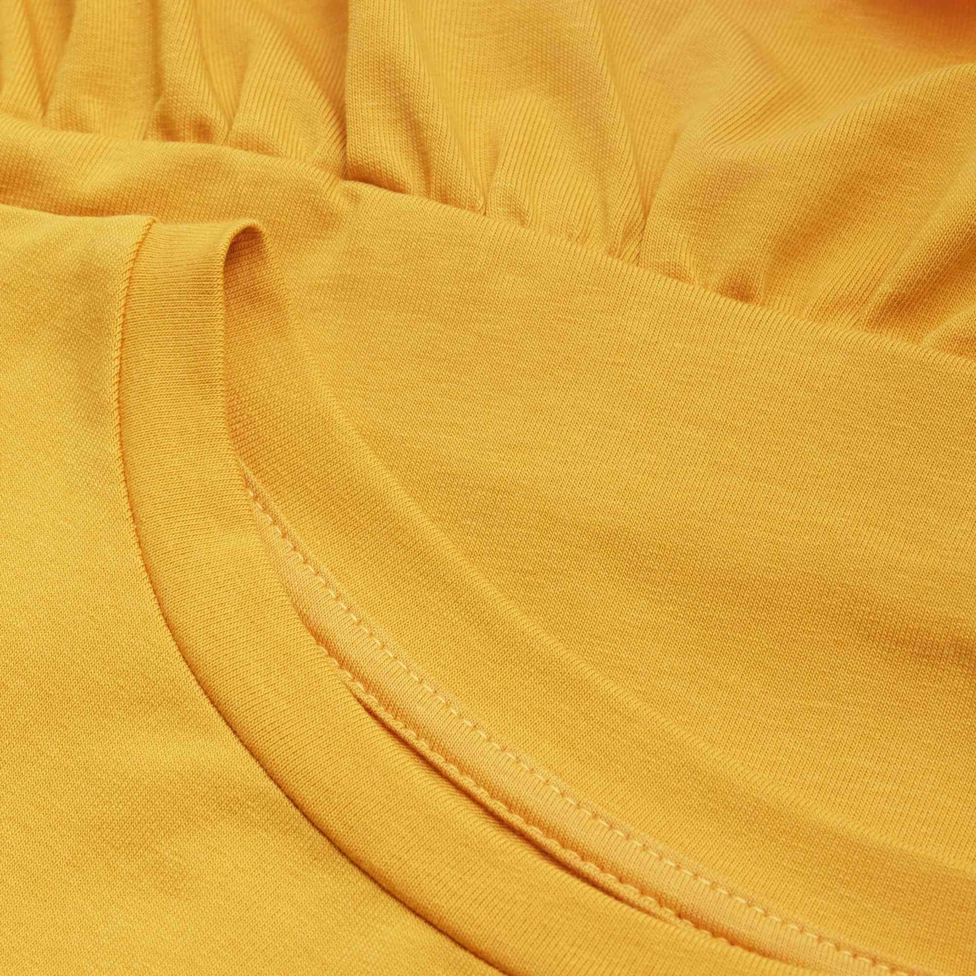 Mustard frill blouse