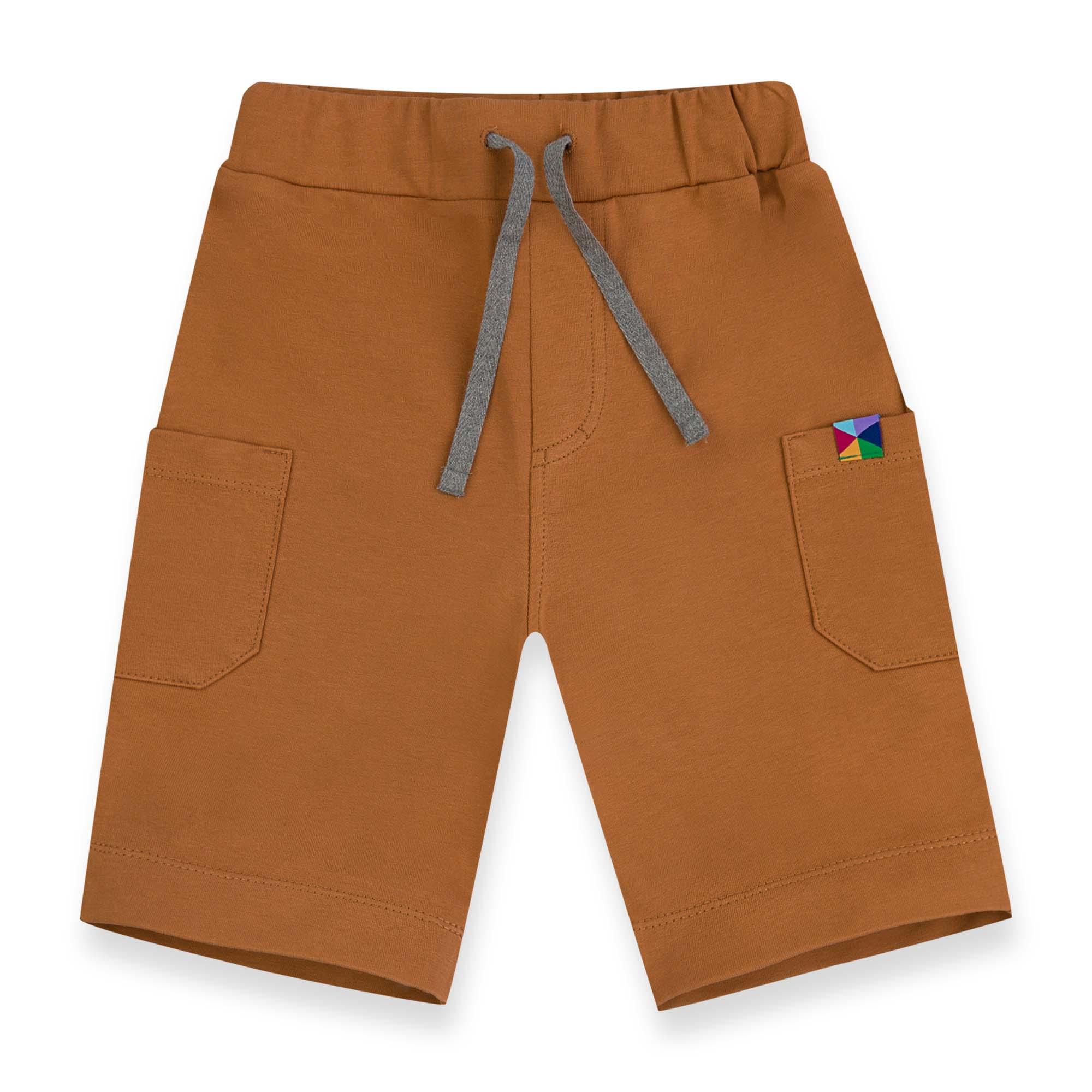 Caramel cargo shorts